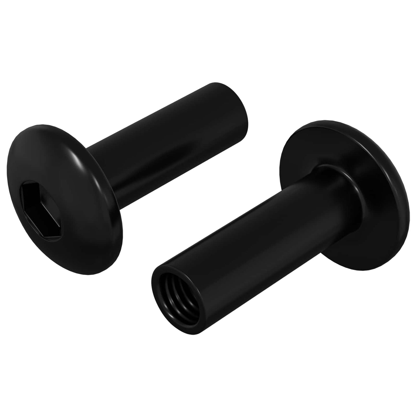Moffenmoeren 2 pcs Zwart M4 x 14,5 mm Metaal is nu te koop bij PeponiXL, paradijselijk wonen!