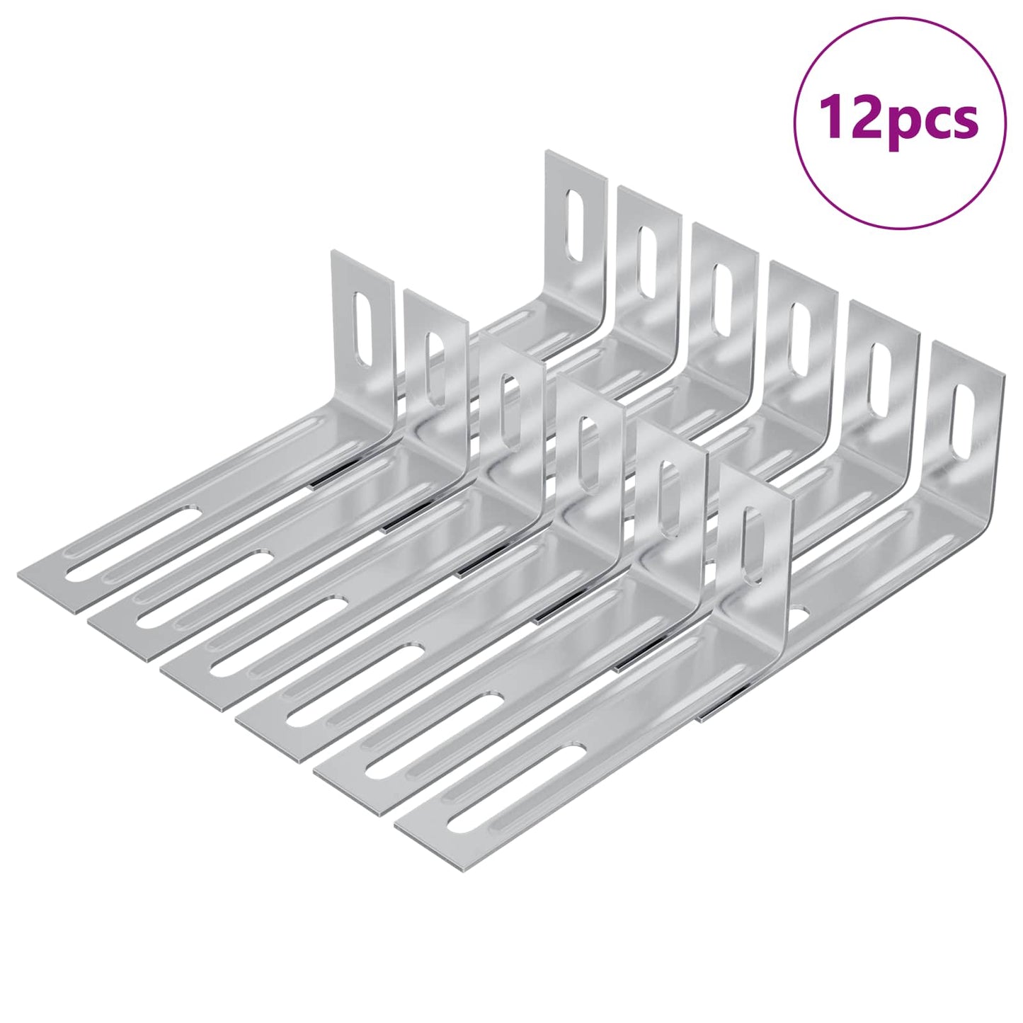 Anti Tip Beugel Effen 12 pcs Zilver 74,5 x 15 x 32 mm IJzer is nu te koop bij PeponiXL, paradijselijk wonen!