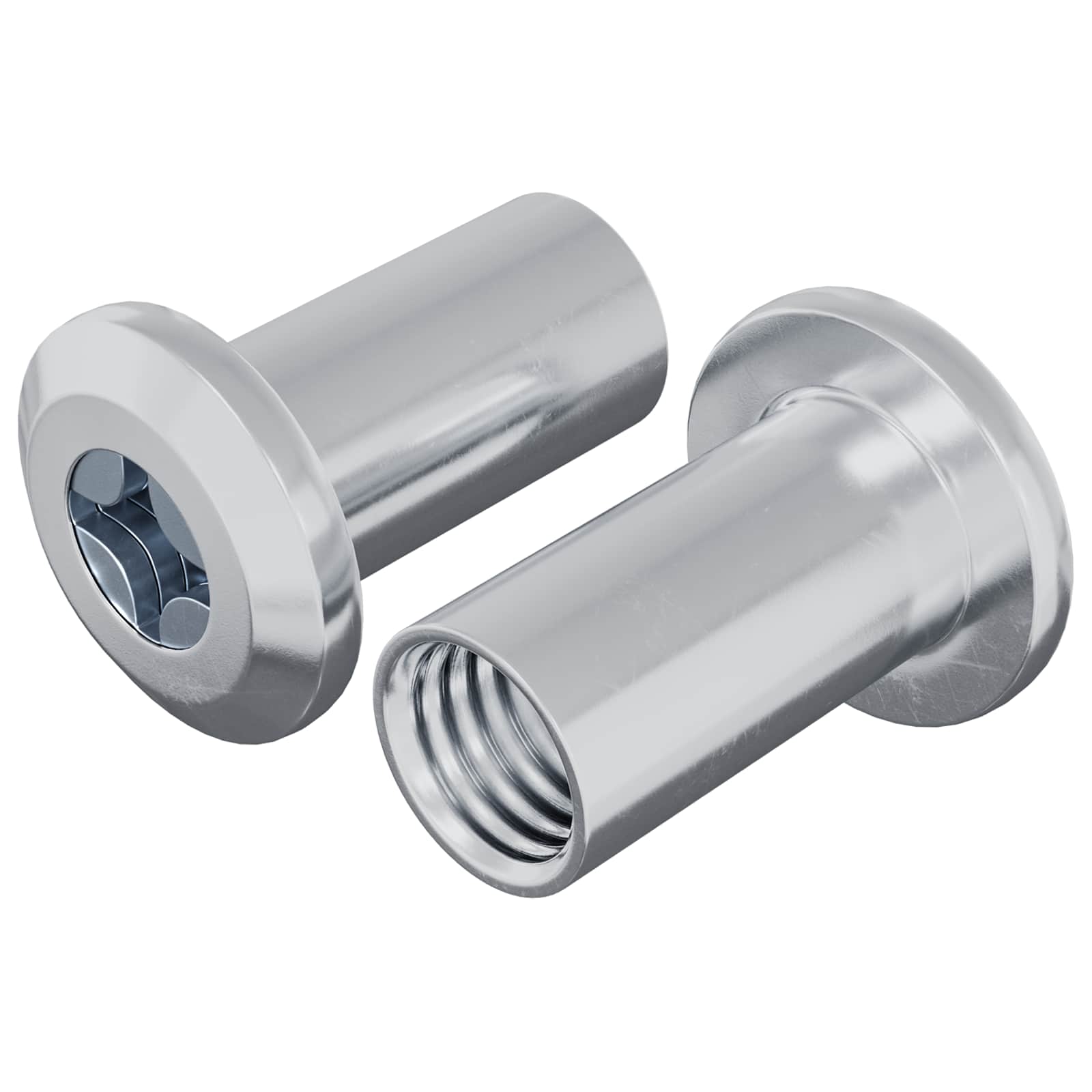 Slotmoer 2 pcs Nikkel M6 x 15 mm Staal is nu te koop bij PeponiXL, paradijselijk wonen!