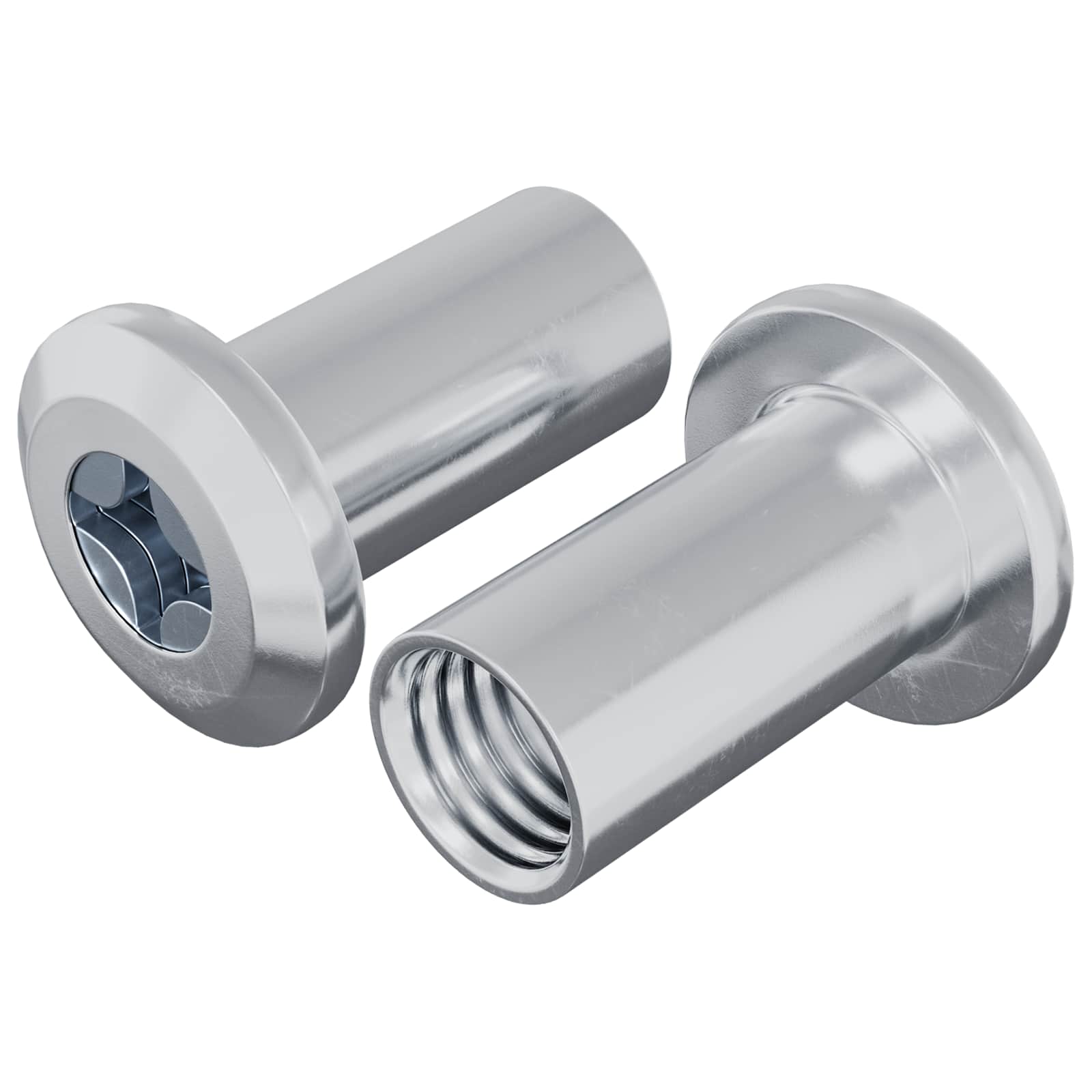 Slotmoer 2 pcs Nikkel M6 x 25 mm Staal is nu te koop bij PeponiXL, paradijselijk wonen!