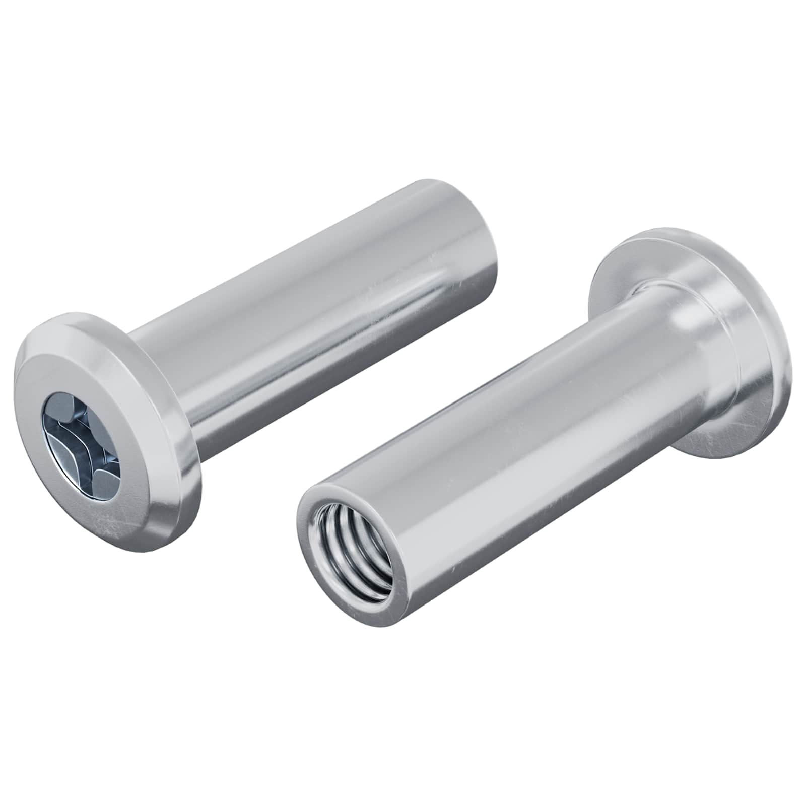 Slotmoer 2 pcs Zilver M6 x 25 mm Staal is nu te koop bij PeponiXL, paradijselijk wonen!