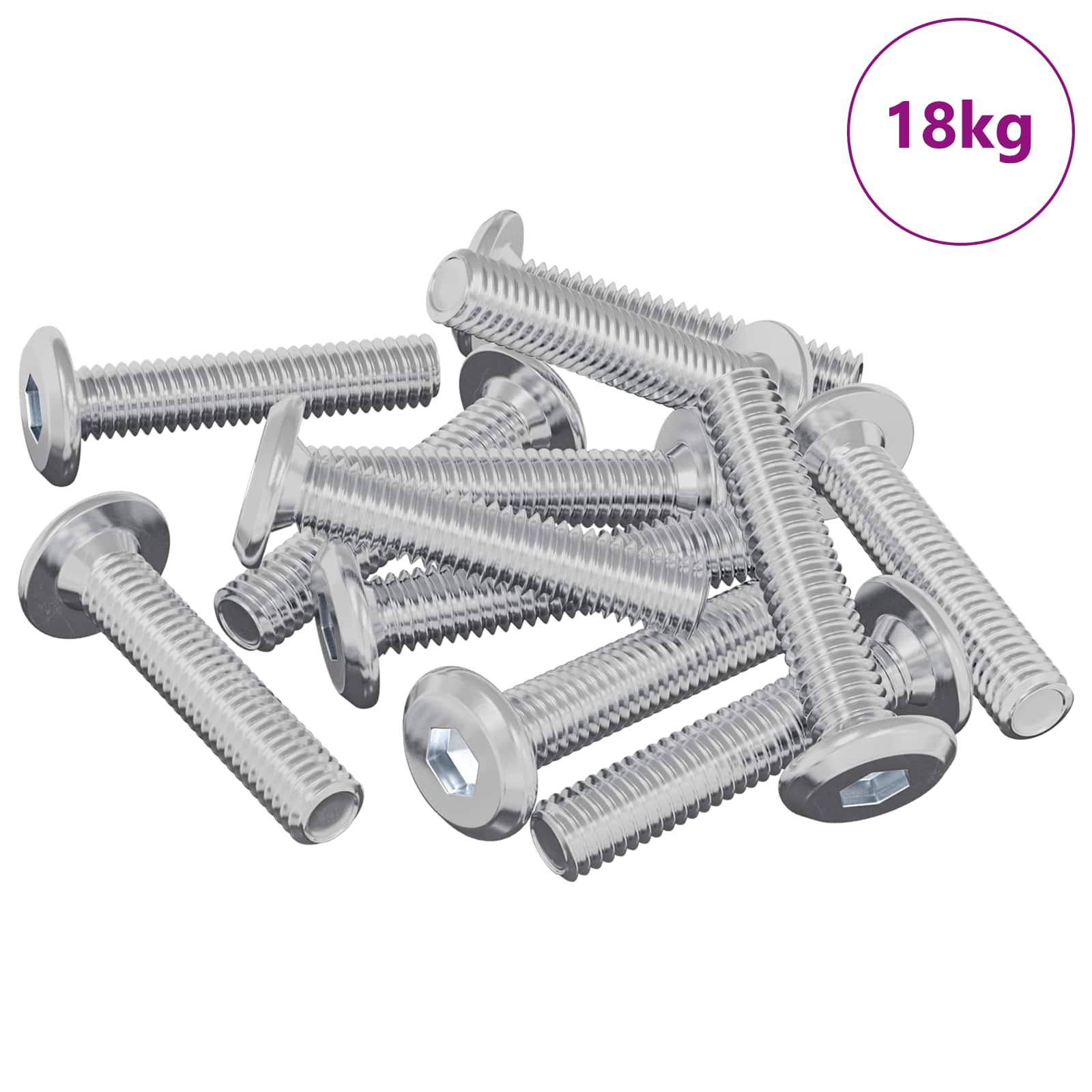 Slotschroef Effen 2647 pcs Zilver Staal is nu te koop bij PeponiXL, paradijselijk wonen!