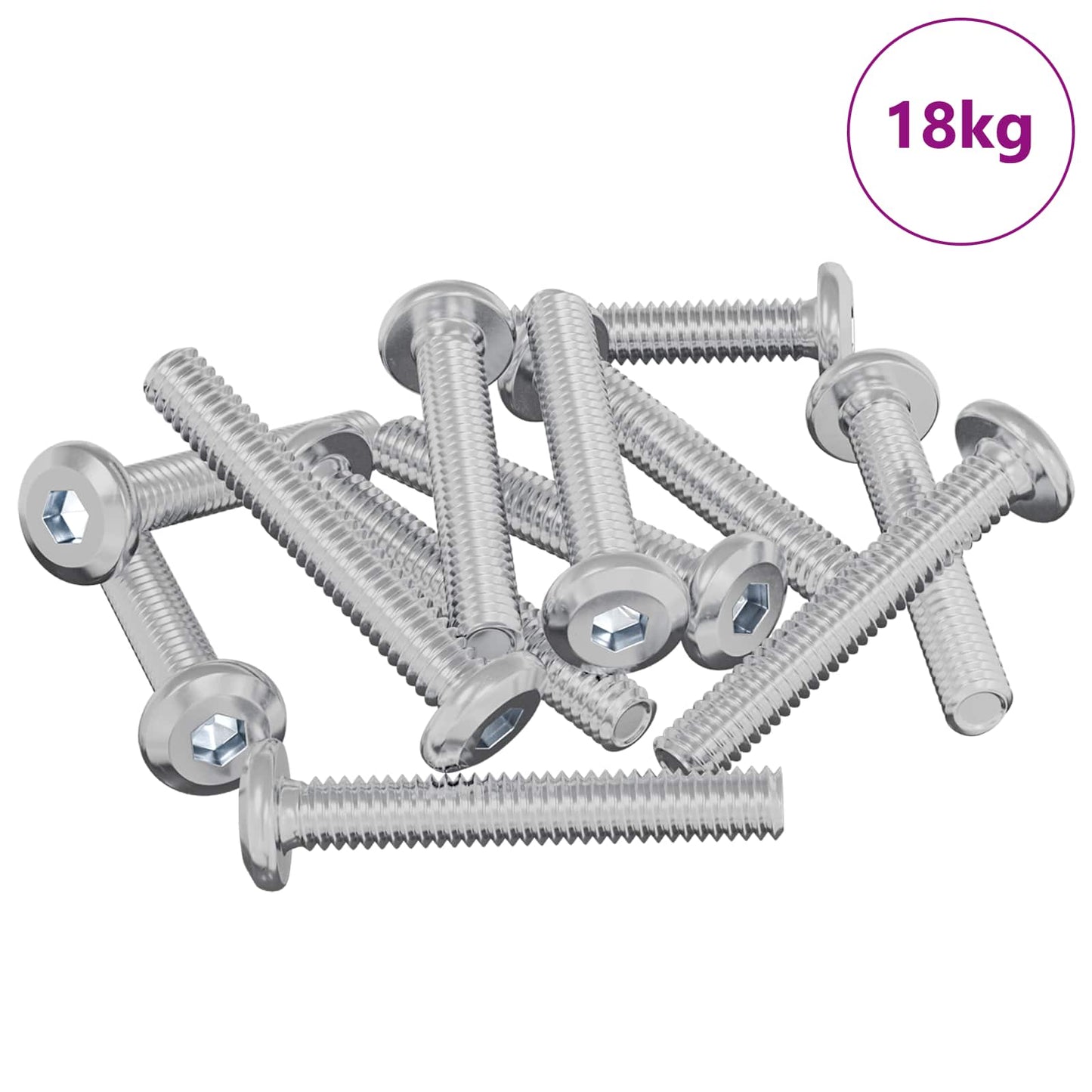 Slotschroef Effen 2514 pcs Zilver Staal is nu te koop bij PeponiXL, paradijselijk wonen!