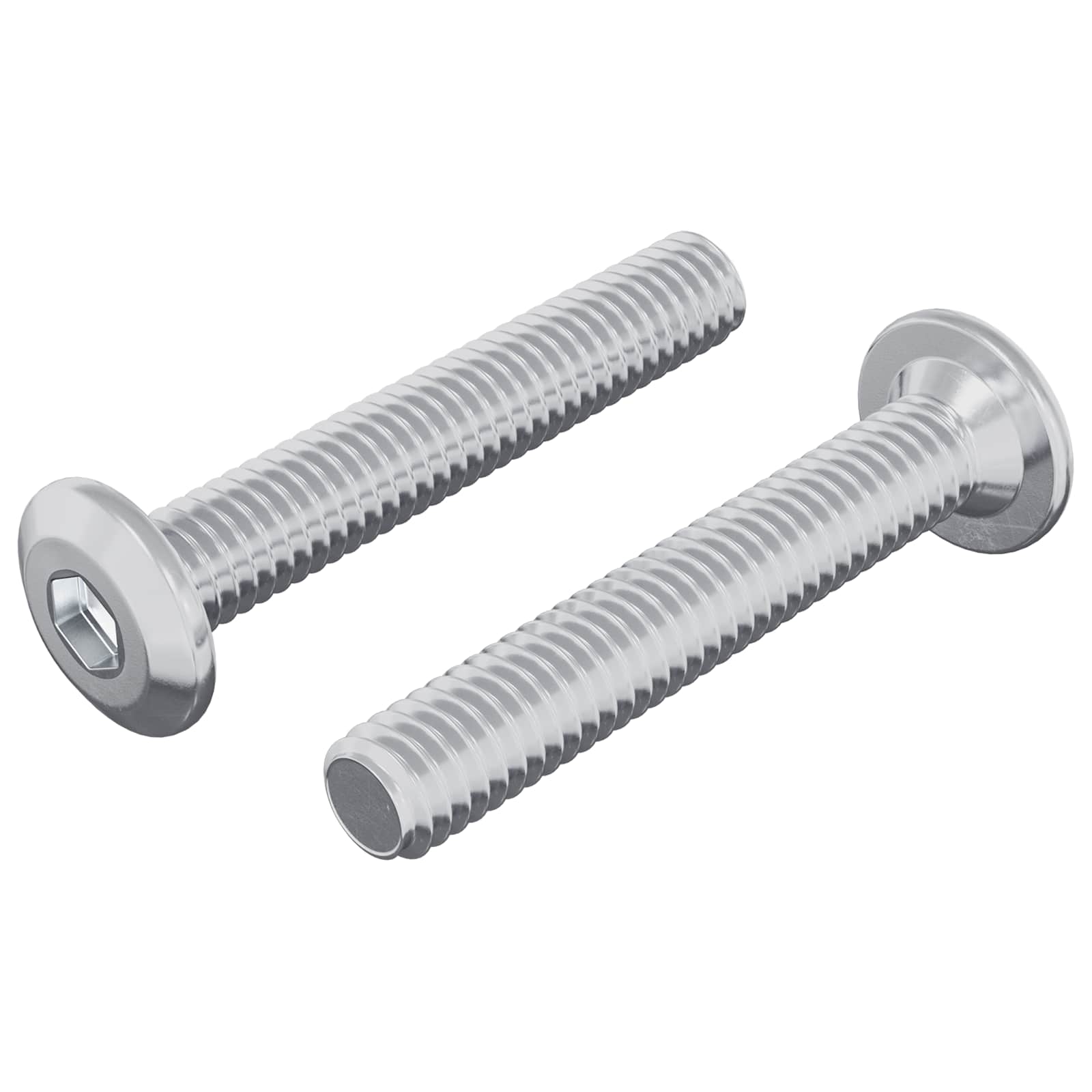 Vergrendelingsschroef 2 pcs Zilver M6 x 35 mm Staal is nu te koop bij PeponiXL, paradijselijk wonen!