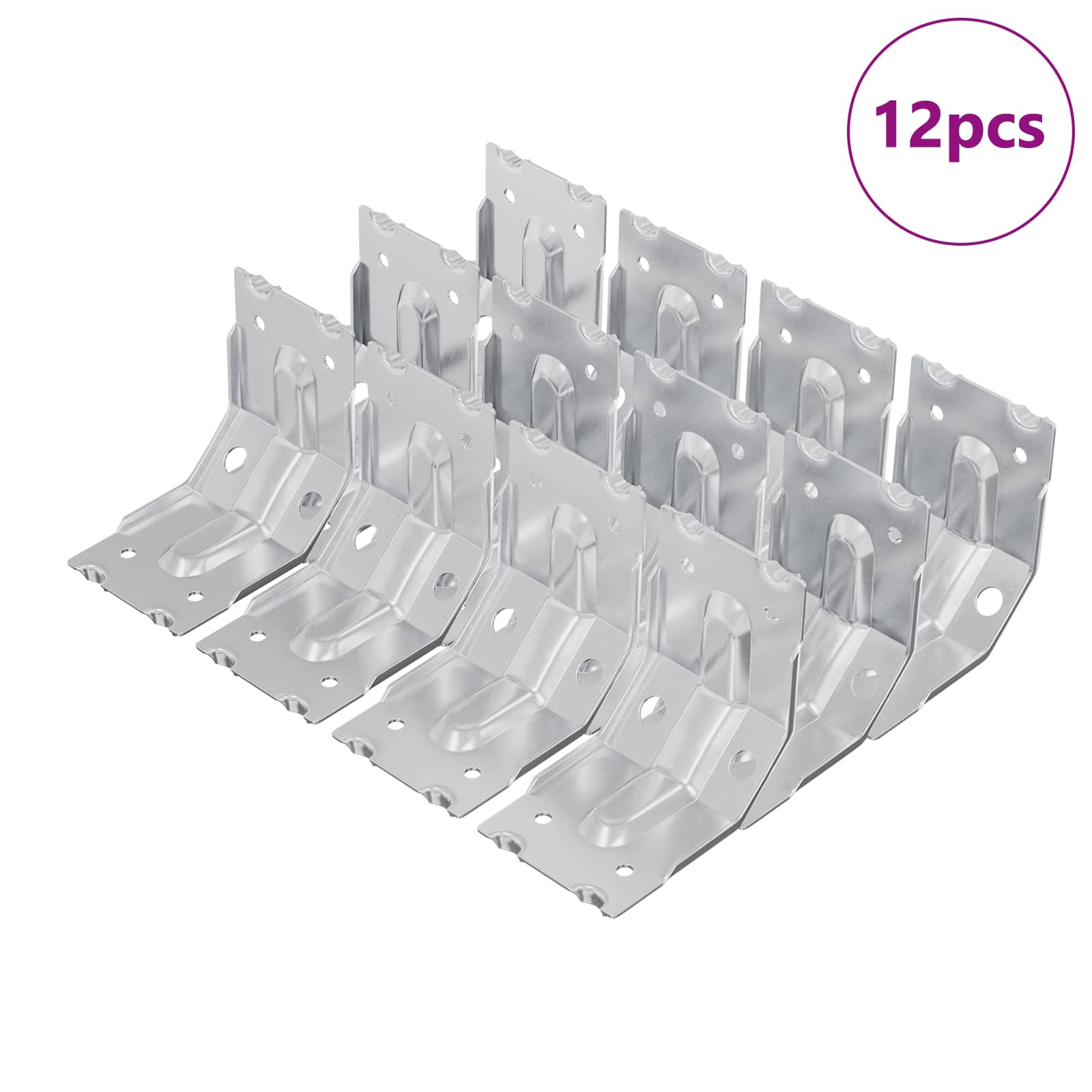 Beugel 12 pcs Verzinkt 106 x 55 x 1,5mm Staal is nu te koop bij PeponiXL, paradijselijk wonen!