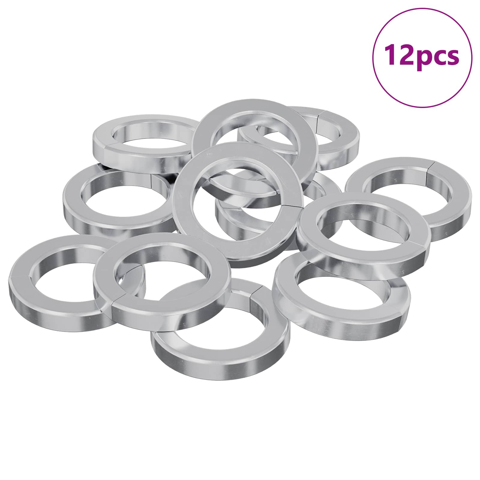 Veer Washer 12 pcs Wit 13 x 1 mm IJzer is nu te koop bij PeponiXL, paradijselijk wonen!
