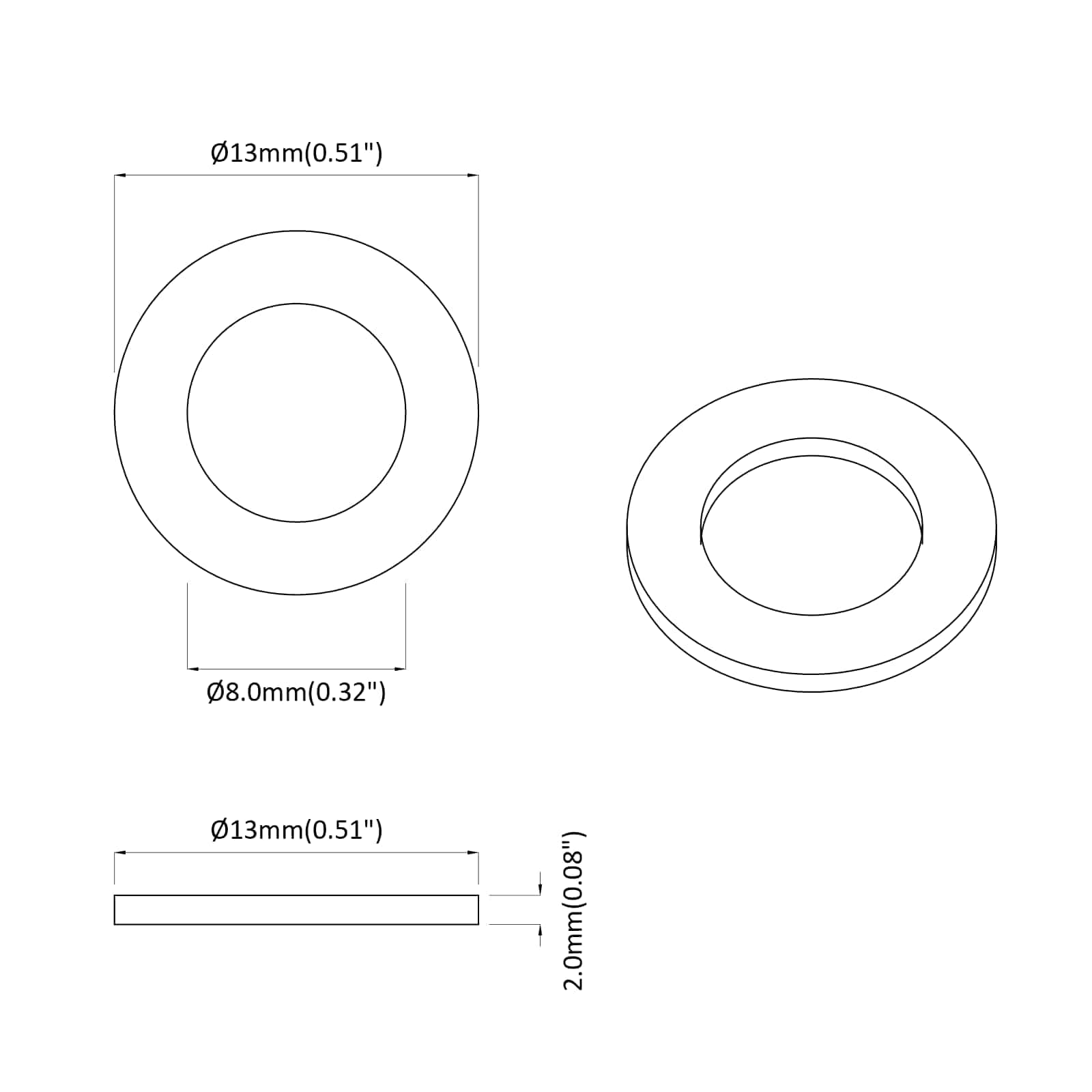 Veer Washer 15929 pcs Wit IJzer is nu te koop bij PeponiXL, paradijselijk wonen!