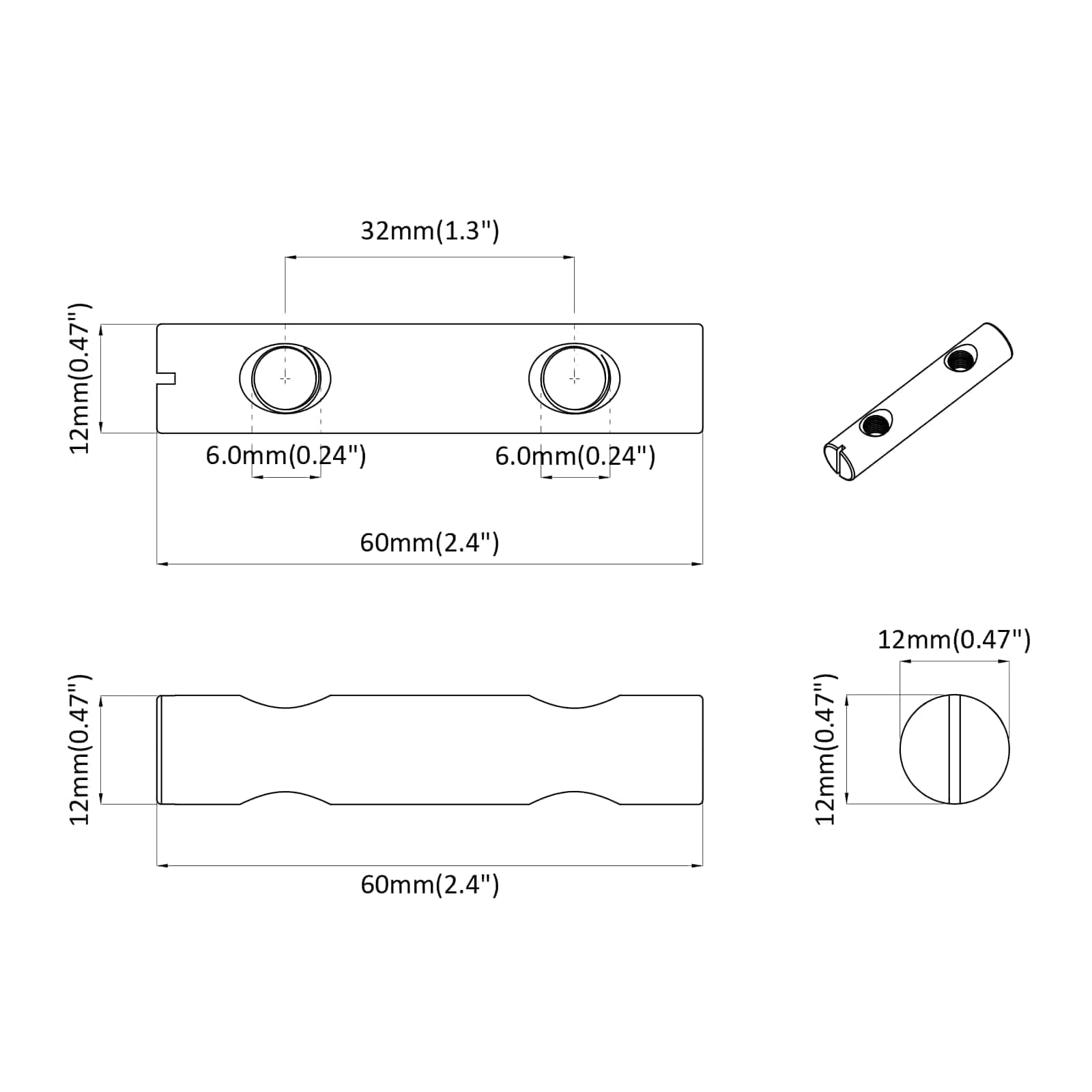 Moer 2 pcs Verzinkt 60 x 12 mm IJzer is nu te koop bij PeponiXL, paradijselijk wonen!