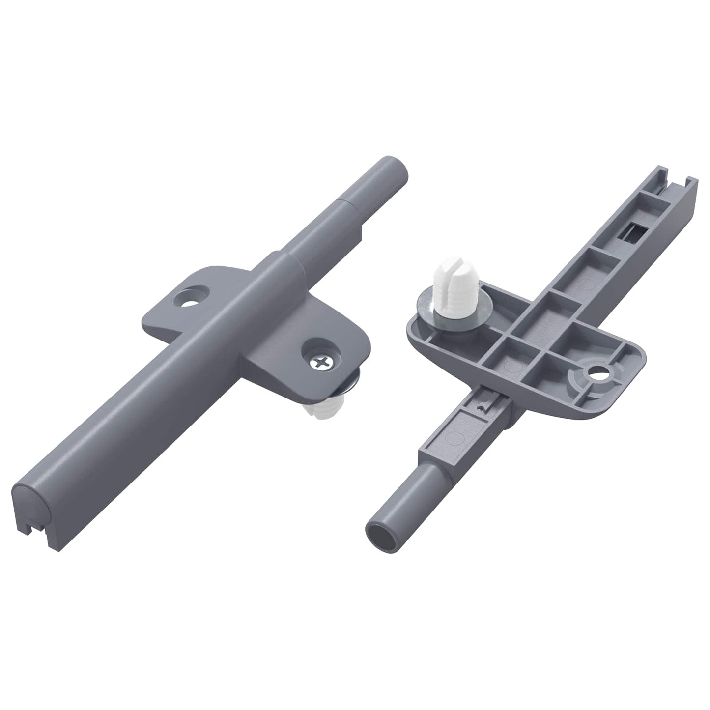 Zachte Sluitdempers 2 pcs Grijs 125 x 47 x 15 mm PP is nu te koop bij PeponiXL, paradijselijk wonen!