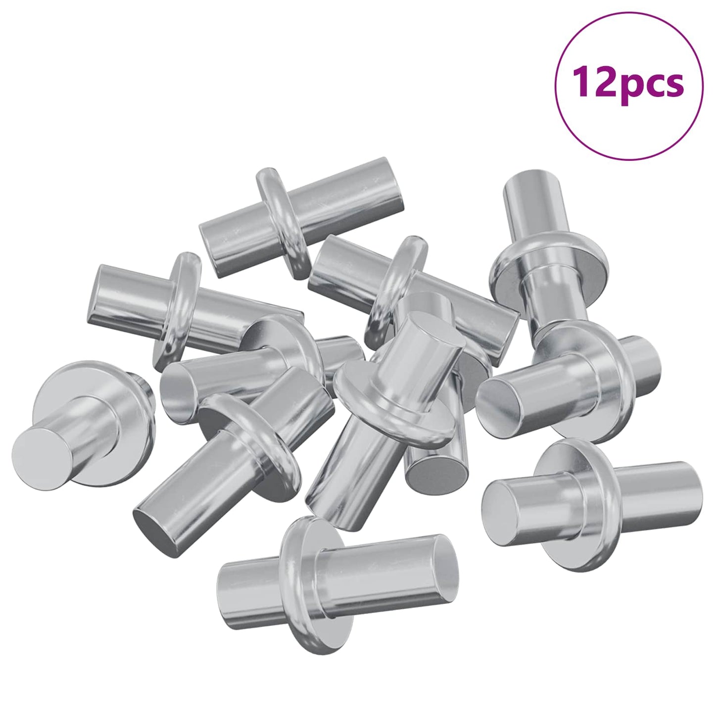 Plankhaak 12 pcs Zilver 8,6 x 8,6 x 14,6 mm Staal is nu te koop bij PeponiXL, paradijselijk wonen!
