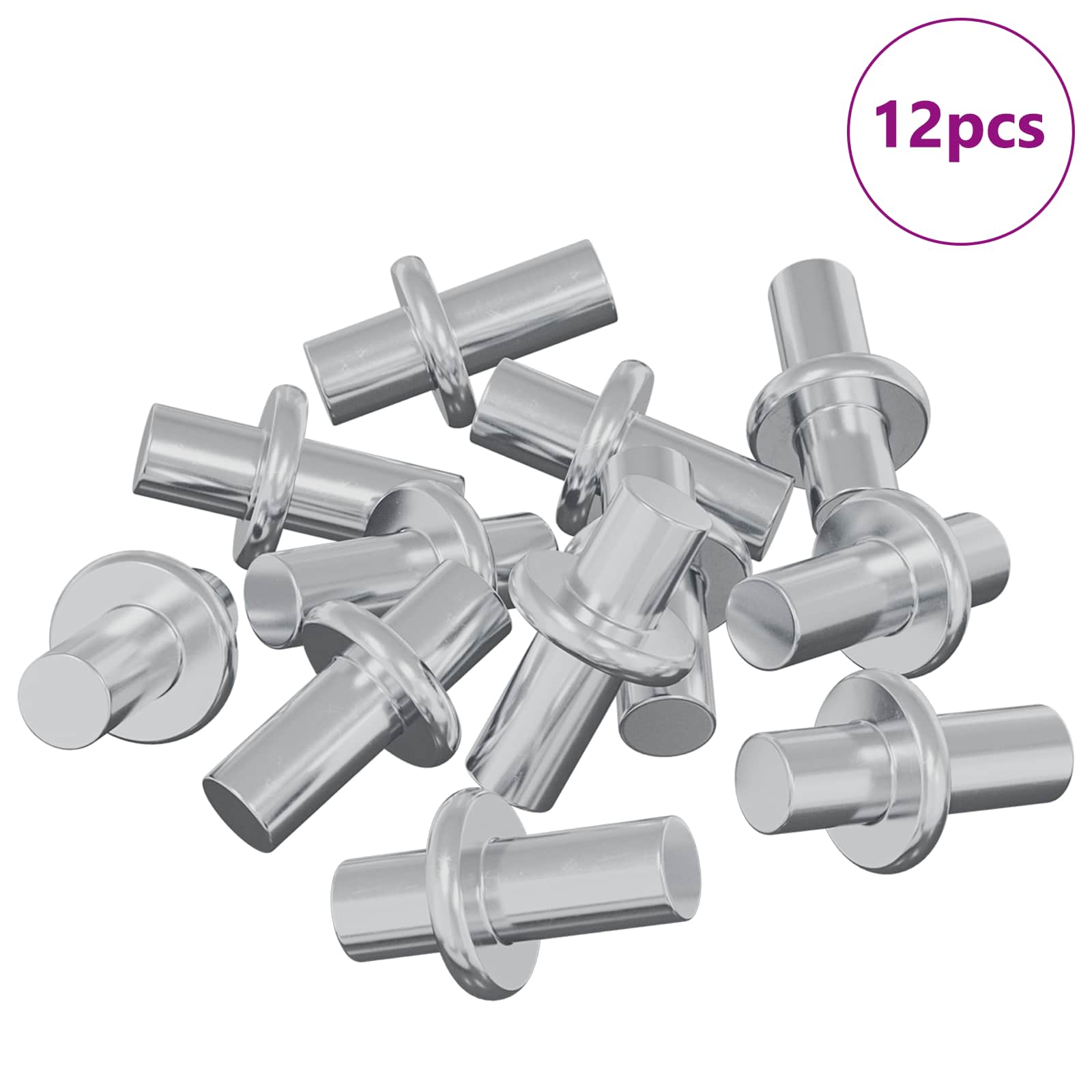 Plankhaak 12 pcs Zilver 8,6 x 8,6 x 14,6 mm Staal is nu te koop bij PeponiXL, paradijselijk wonen!