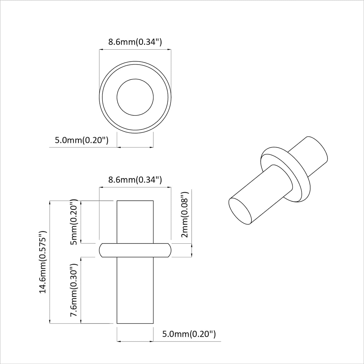 Plankhaak 12 pcs Zilver 8,6 x 8,6 x 14,6 mm Staal is nu te koop bij PeponiXL, paradijselijk wonen!