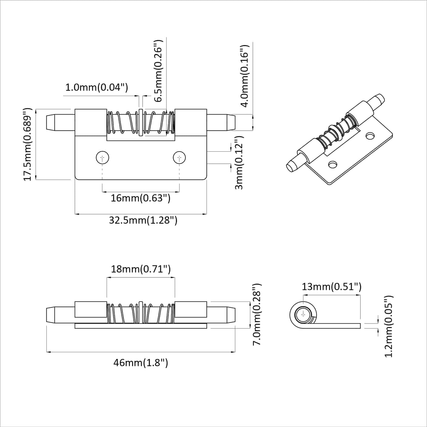 Latch 2 pcs Zilver 46 x 17 x 1,2 mm Staal is nu te koop bij PeponiXL, paradijselijk wonen!