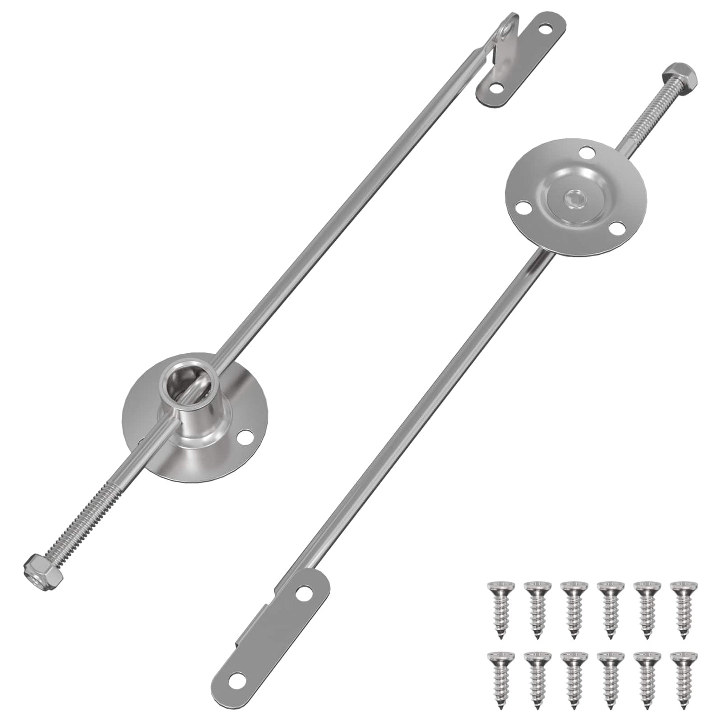 Trekstangscharnier 2 stuks Zilver 190 mm Metaal is nu te koop bij PeponiXL, paradijselijk wonen!