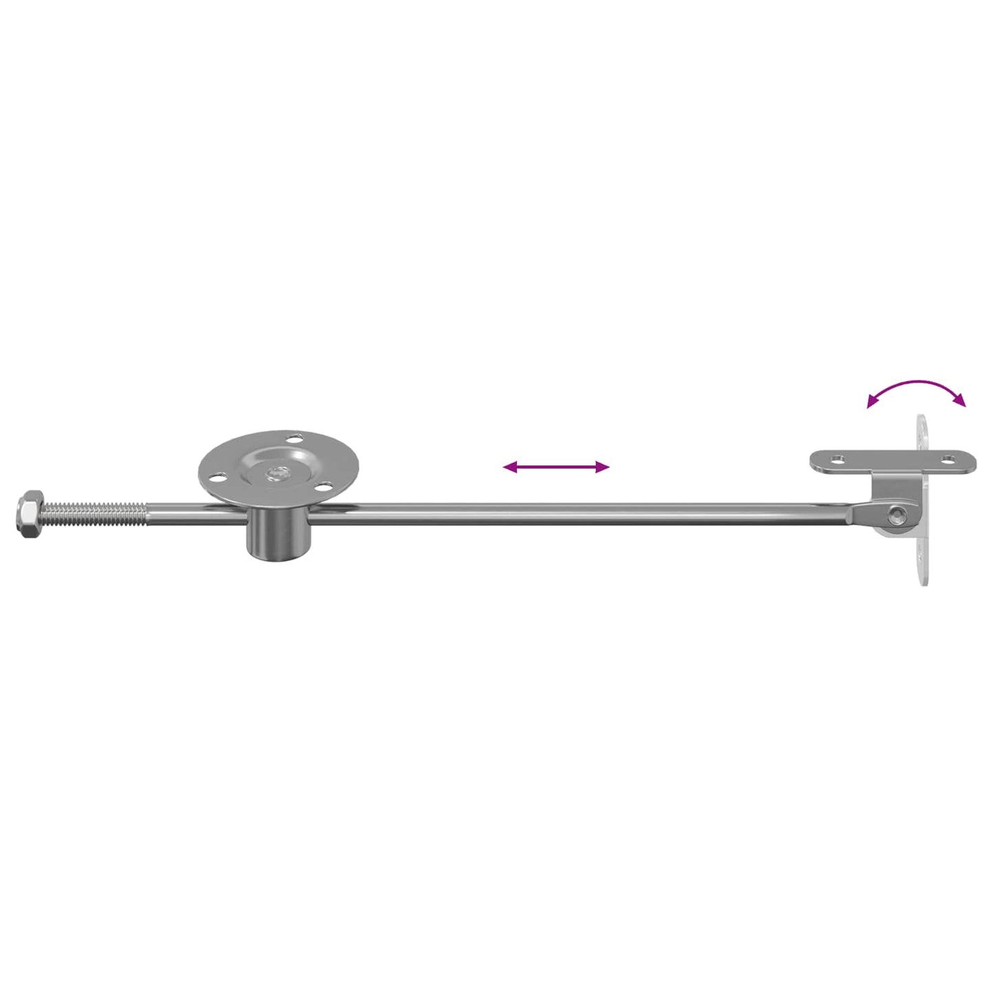 Trekstang Scharnier 12 pcs Zilver 190 mm Metaal is nu te koop bij PeponiXL, paradijselijk wonen!