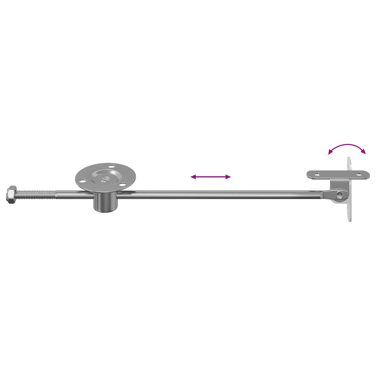 Trekstang Scharnier 12 pcs Zilver 190 mm Metaal is nu te koop bij PeponiXL, paradijselijk wonen!