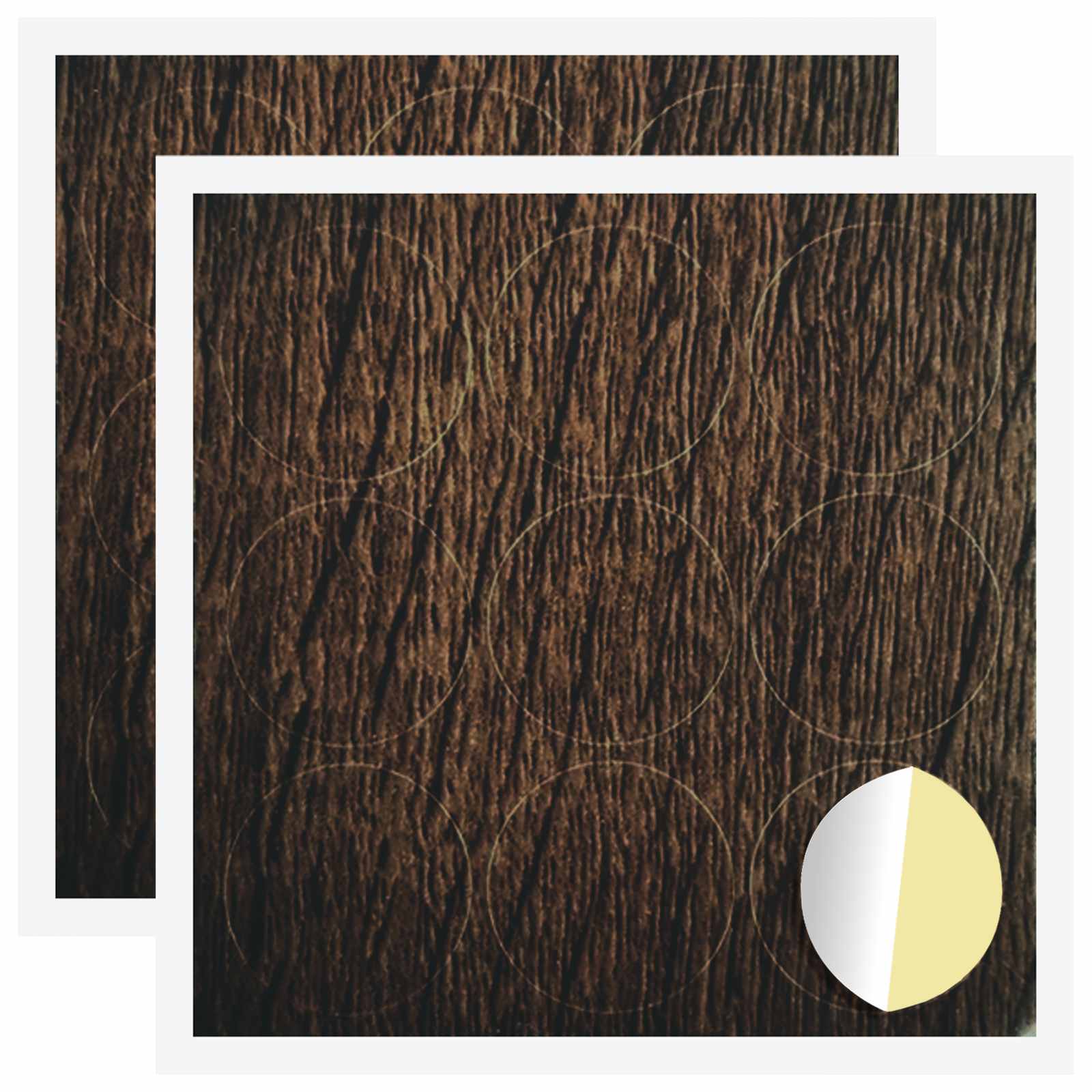 Zelfklevende Schroefhoes 2 pcs Bruin Eiken Ø 20 x 0,5 mm is nu te koop bij PeponiXL, paradijselijk wonen!