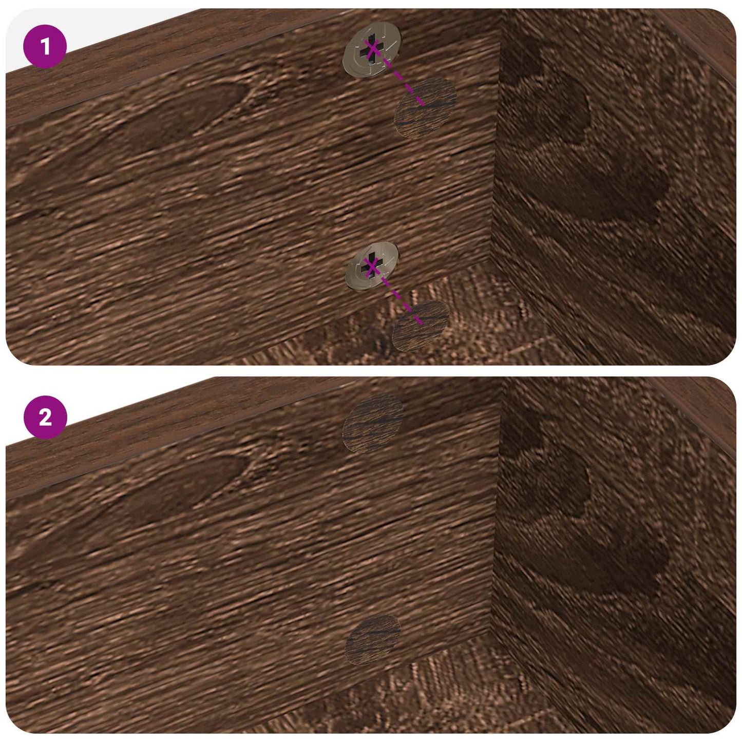 Zelfklevende Schroefhoes 12 pcs Bruin Eiken Ø 20 x 0,5 mm is nu te koop bij PeponiXL, paradijselijk wonen!