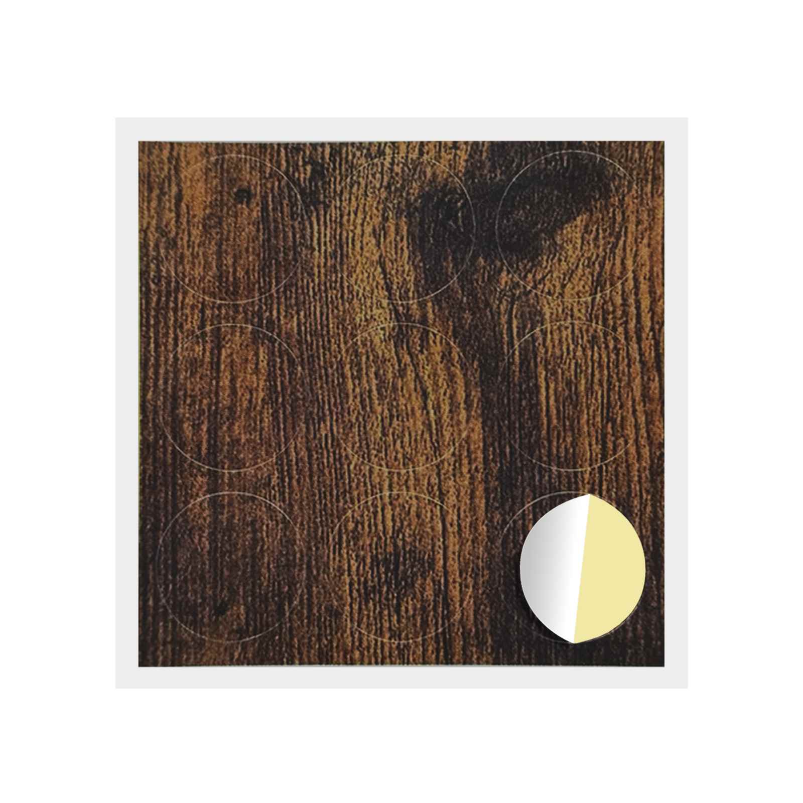 Zelfklevende Schroefhoes 12 pcs Gerookt eiken Ø 20 x 0,5 mm is nu te koop bij PeponiXL, paradijselijk wonen!
