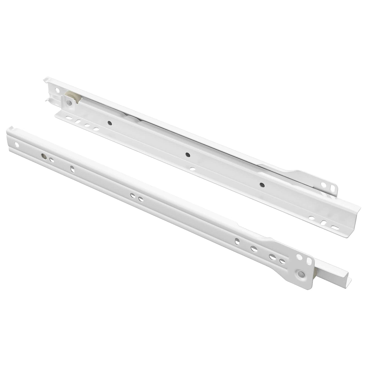 Ladegeleider 2 pcs Wit 300 mm Staal is nu te koop bij PeponiXL, paradijselijk wonen!