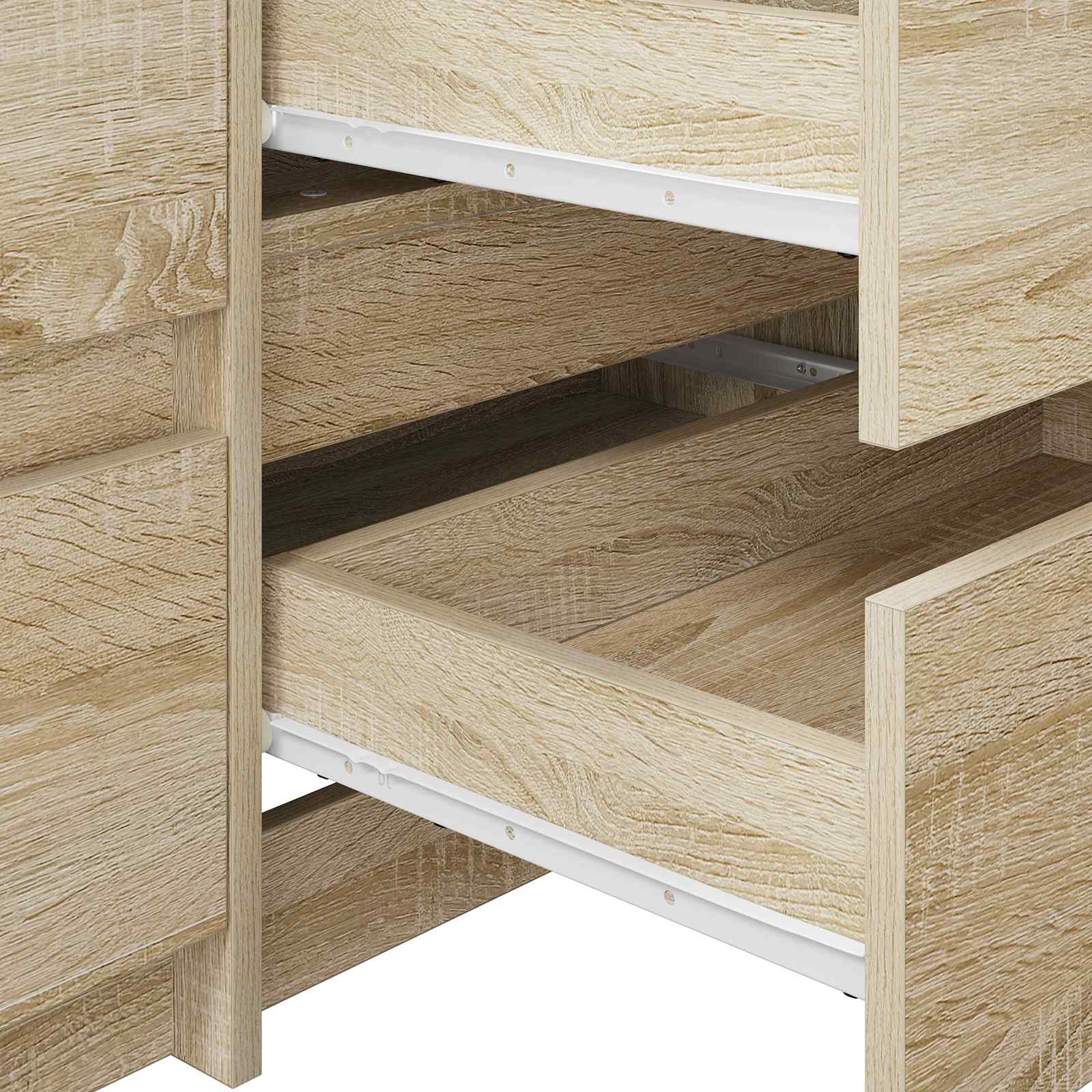 Ladegeleider 73 pcs Wit Staal is nu te koop bij PeponiXL, paradijselijk wonen!
