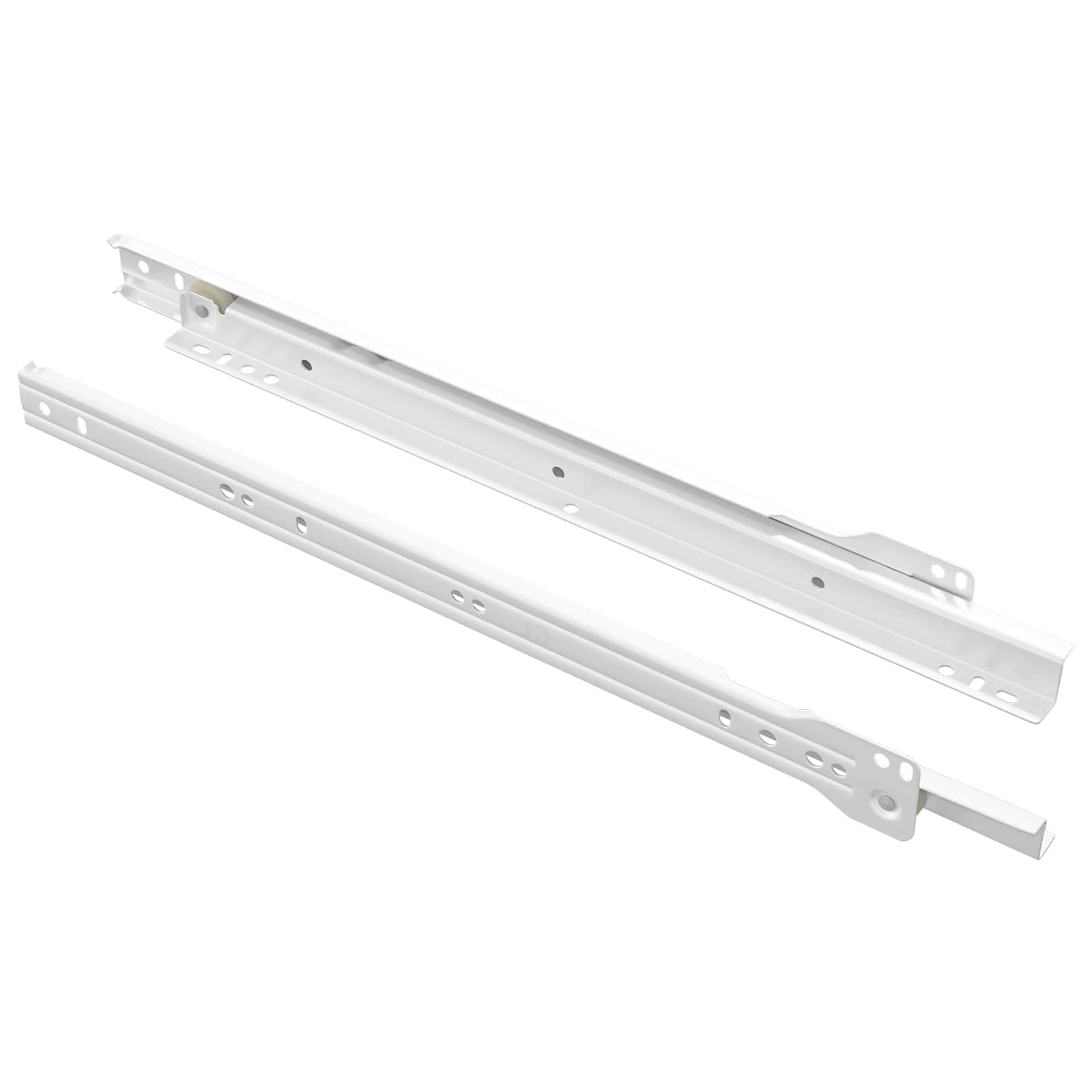 Ladegeleider 2 pcs Wit 350 mm Staal is nu te koop bij PeponiXL, paradijselijk wonen!