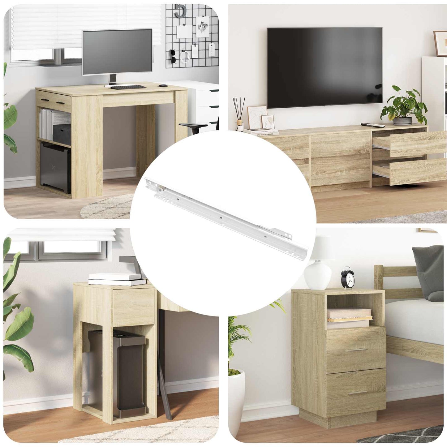 Ladegeleider 63 pcs Wit Staal is nu te koop bij PeponiXL, paradijselijk wonen!