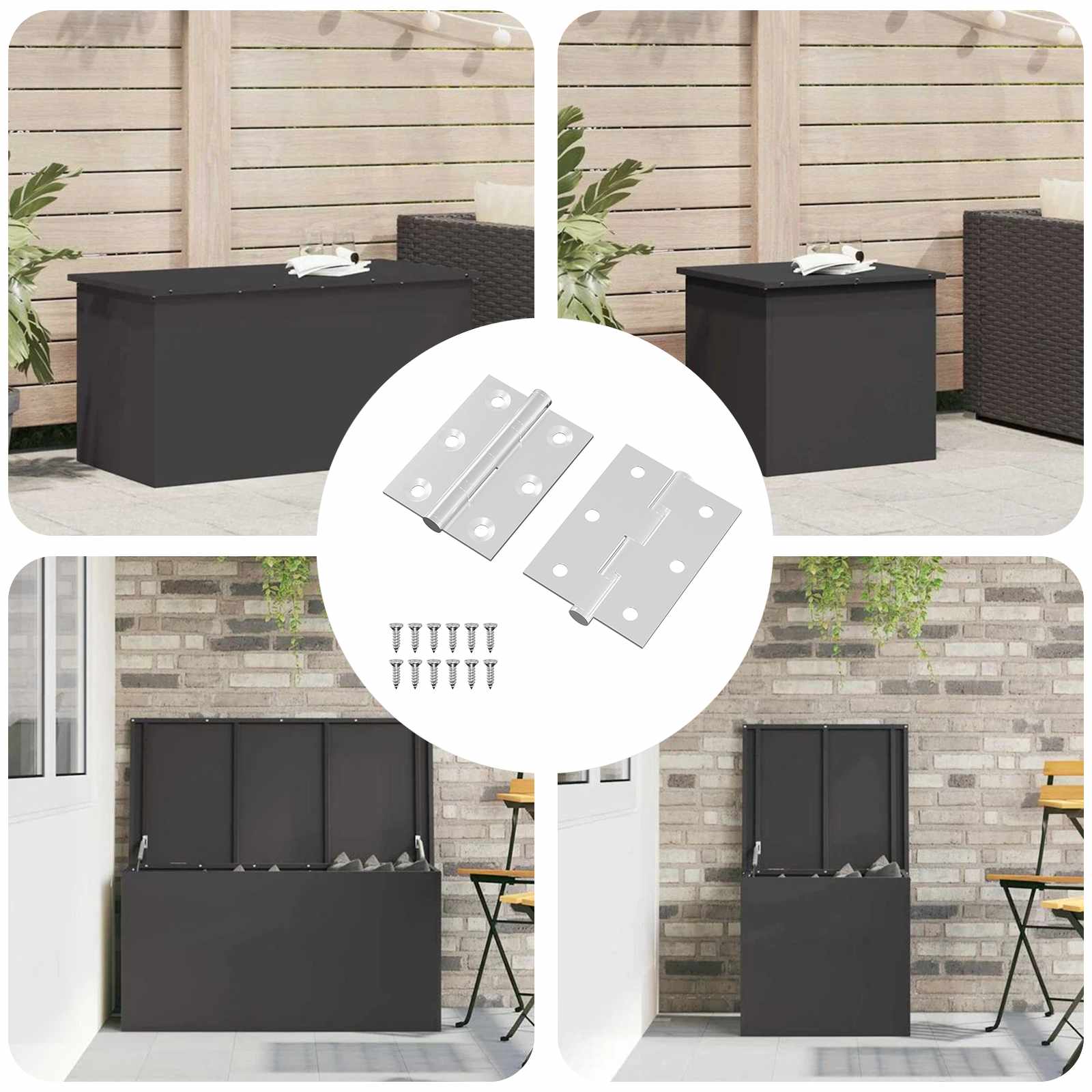 Scharnier 2 pcs Zilver 50 x 38 x 1,3 mm Staal is nu te koop bij PeponiXL, paradijselijk wonen!