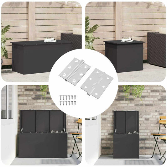 Scharnier 2 pcs Zilver 50 x 38 x 1,3 mm Staal is nu te koop bij PeponiXL, paradijselijk wonen!
