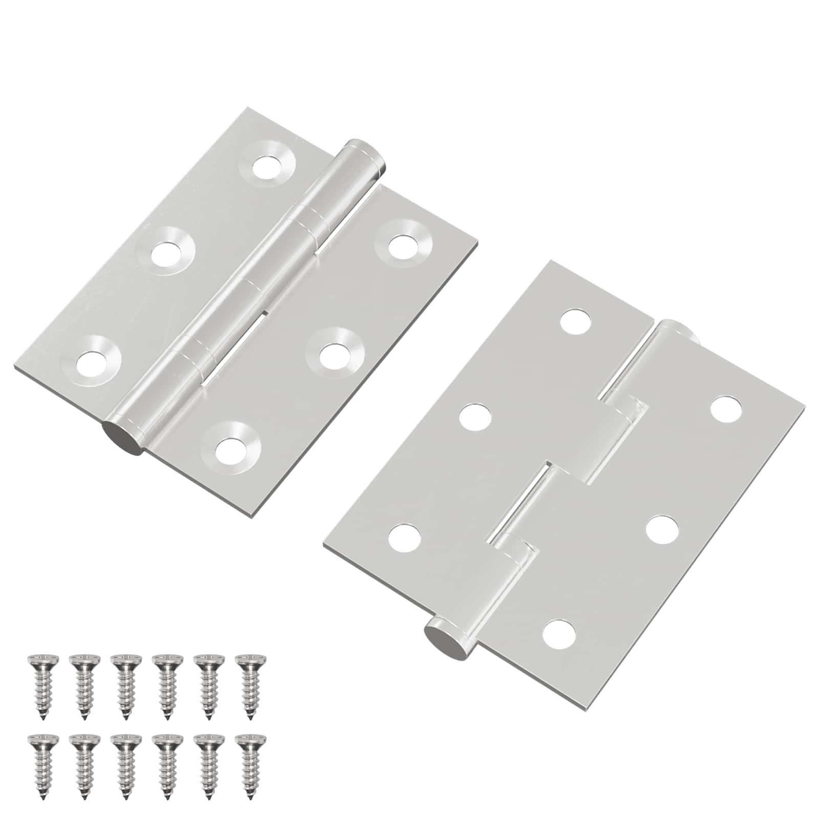Scharnier 2 pcs Zilver 50 x 38 x 1,3 mm Staal is nu te koop bij PeponiXL, paradijselijk wonen!
