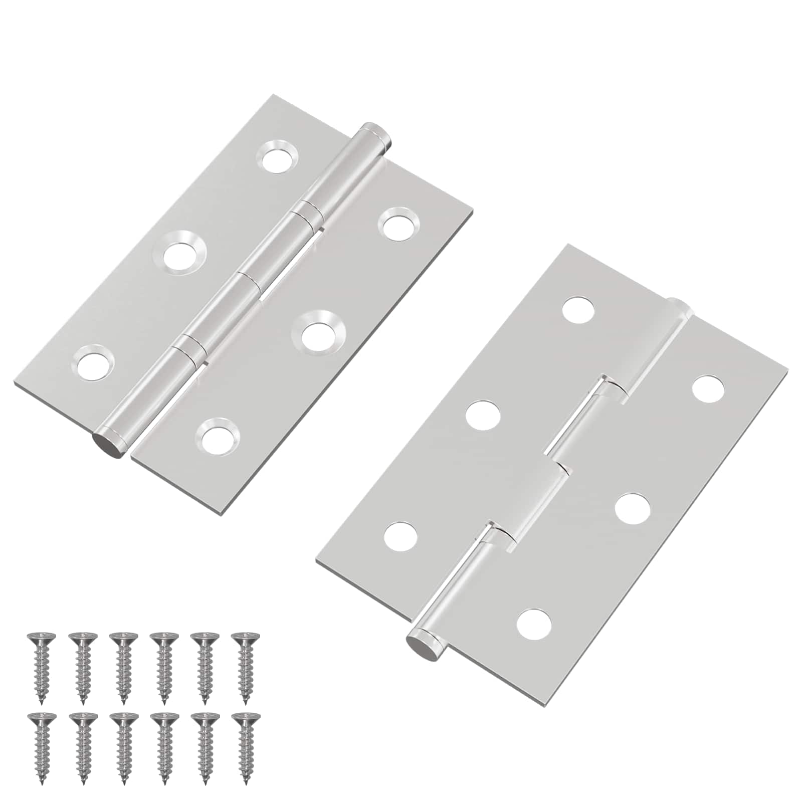 Scharnier Effen 2 pcs Zilver 58 x 35 x 1 mm Staal is nu te koop bij PeponiXL, paradijselijk wonen!