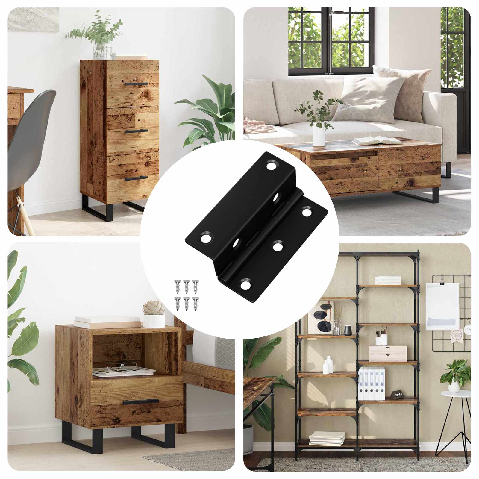 Scharnier 537 pcs Zwart 38 x 17 x 60 mm IJzer is nu te koop bij PeponiXL, paradijselijk wonen!