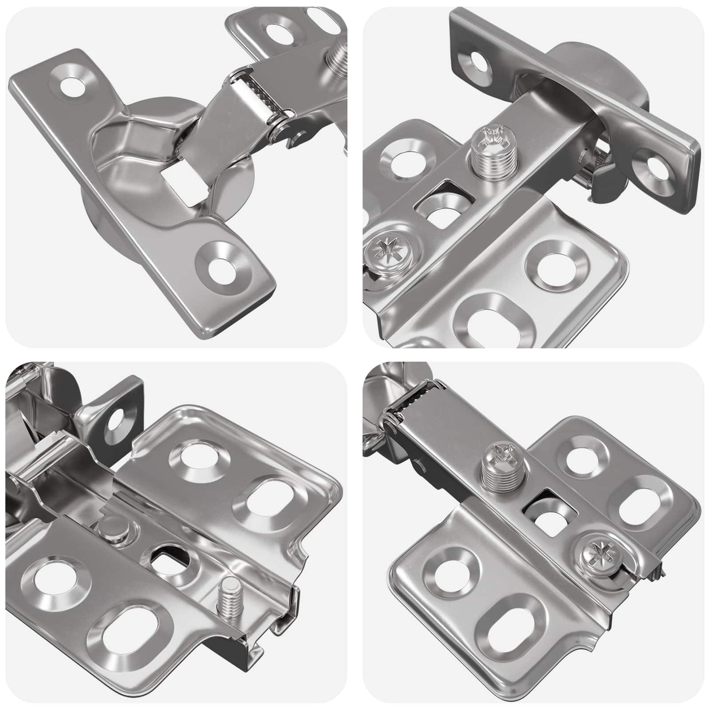 Scharnier 2 pcs Nikkel 85 x 52,5 x 9,5 mm IJzer is nu te koop bij PeponiXL, paradijselijk wonen!