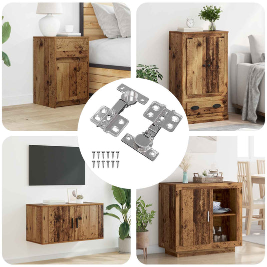 Scharnier 2 pcs Nikkel 85 x 52,5 x 9,5 mm IJzer is nu te koop bij PeponiXL, paradijselijk wonen!