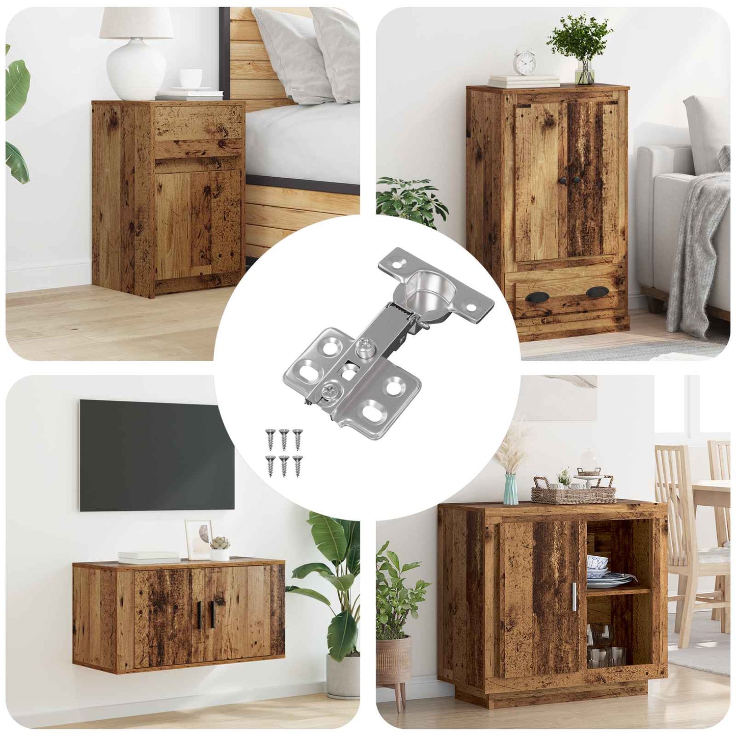 Scharnier 257 pcs Nikkel 85 x 52,5 x 9,5 mm IJzer is nu te koop bij PeponiXL, paradijselijk wonen!