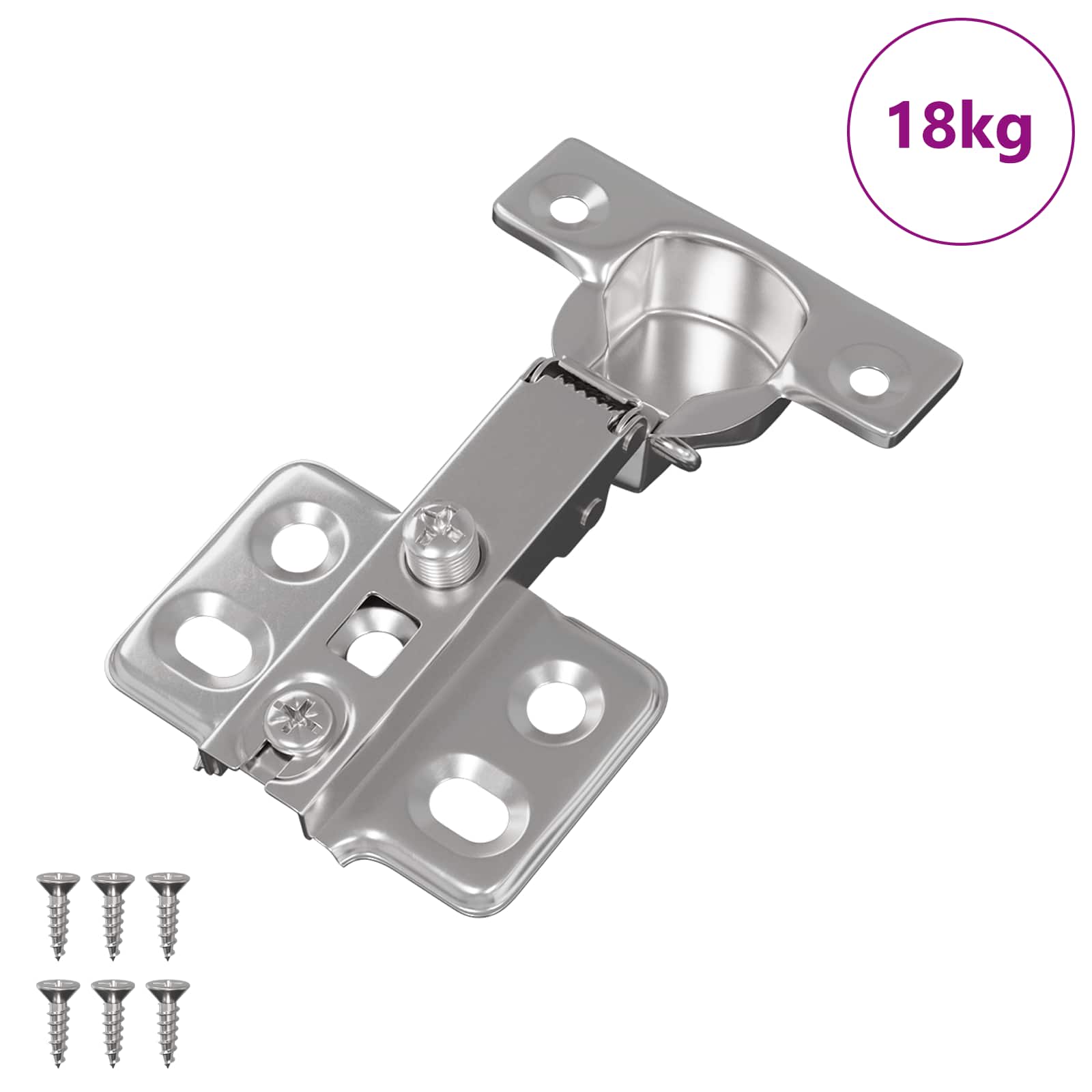 Scharnier 257 pcs Nikkel 85 x 52,5 x 9,5 mm IJzer is nu te koop bij PeponiXL, paradijselijk wonen!