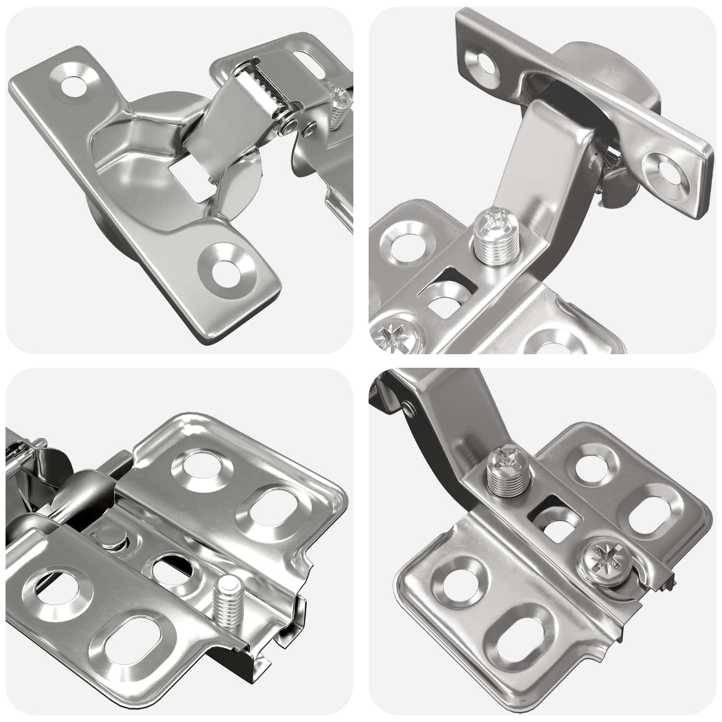Scharnier 2 pcs Nikkel 85 x 52,5 x 9,5 mm IJzer is nu te koop bij PeponiXL, paradijselijk wonen!