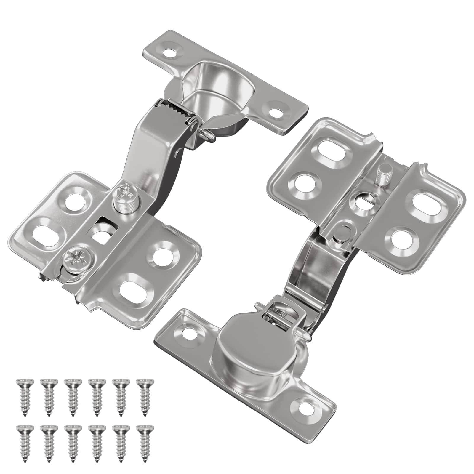Scharnier 2 pcs Nikkel 85 x 52,5 x 9,5 mm IJzer is nu te koop bij PeponiXL, paradijselijk wonen!