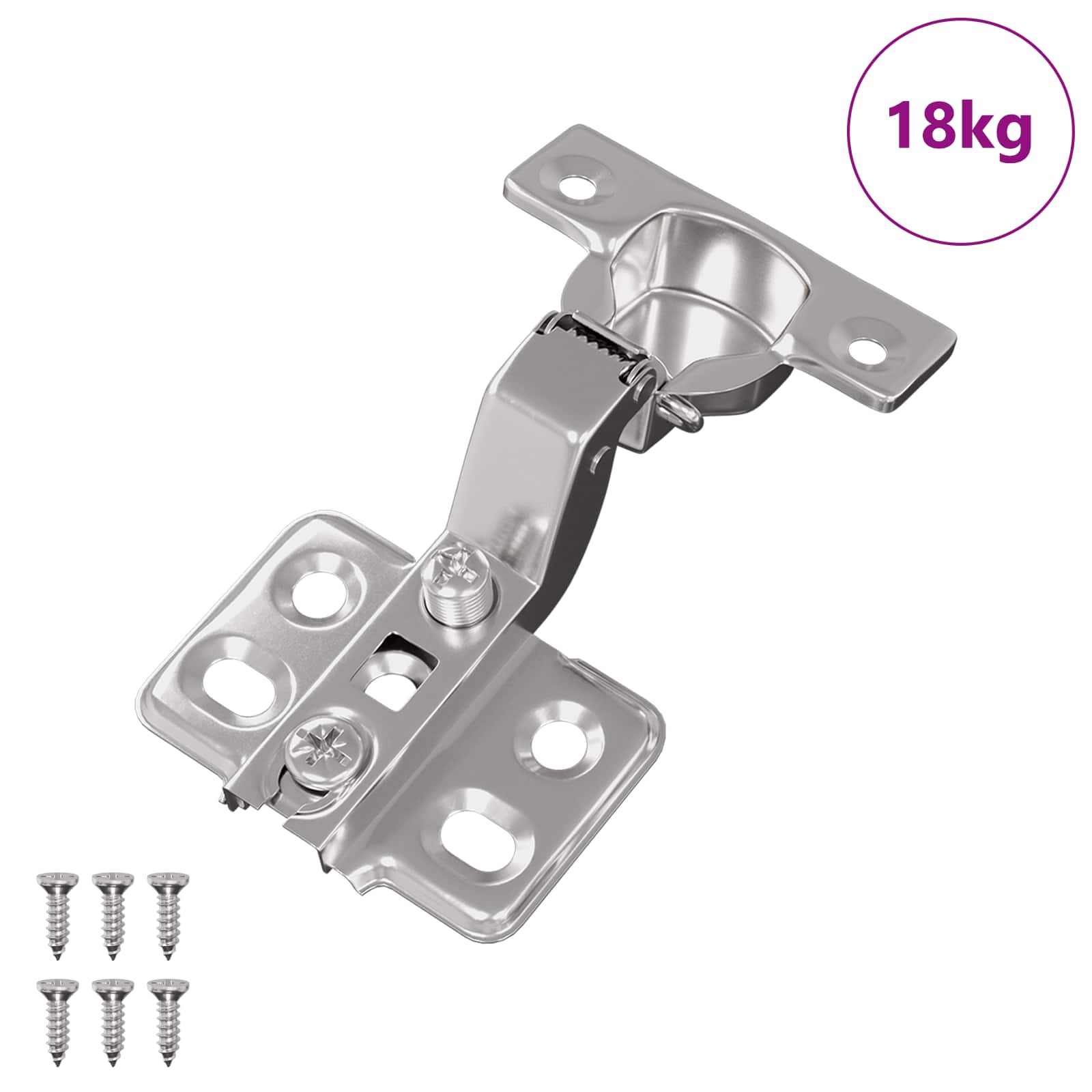 Scharnier 254 pcs Nikkel 85 x 52,5 x 9,5 mm IJzer is nu te koop bij PeponiXL, paradijselijk wonen!