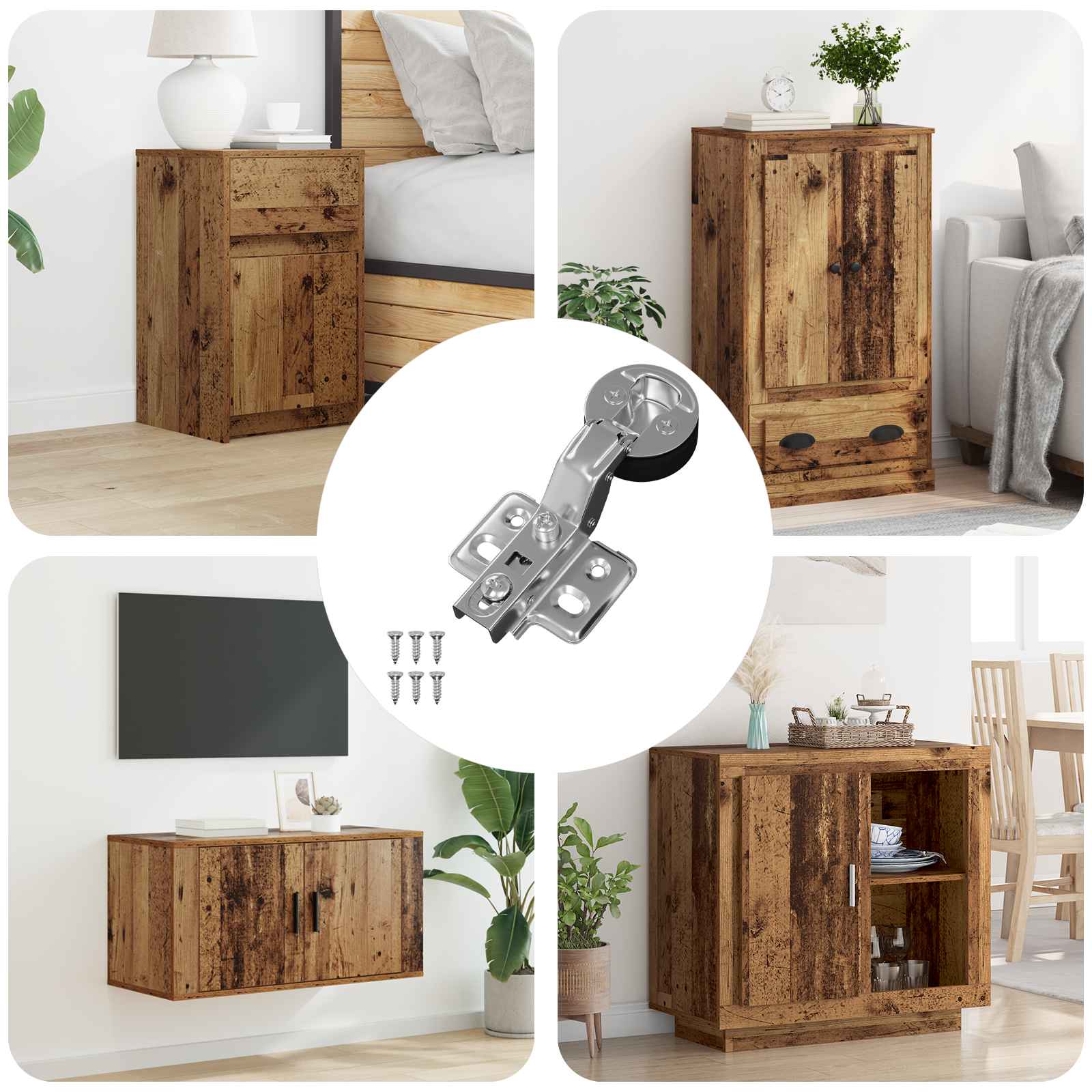 Scharnier 123 pcs Zilver 35 mm IJzer is nu te koop bij PeponiXL, paradijselijk wonen!