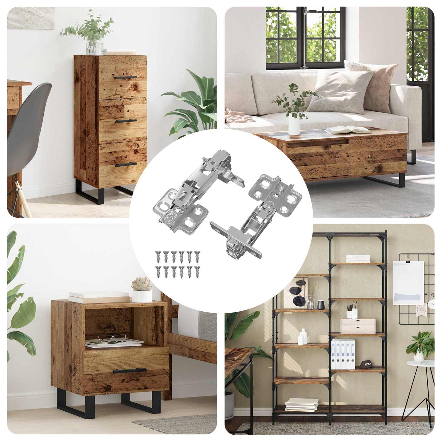 Scharnier 2 pcs Nikkel 139 x 64,1 x 10 mm IJzer is nu te koop bij PeponiXL, paradijselijk wonen!