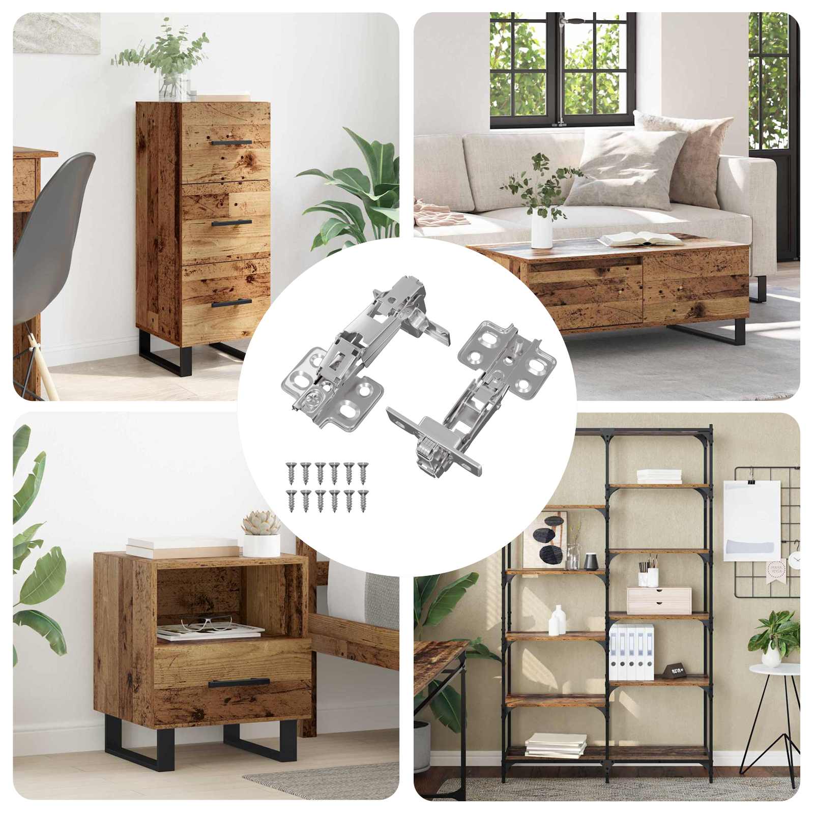 Scharnier 2 pcs Nikkel 139 x 64,1 x 10 mm IJzer is nu te koop bij PeponiXL, paradijselijk wonen!