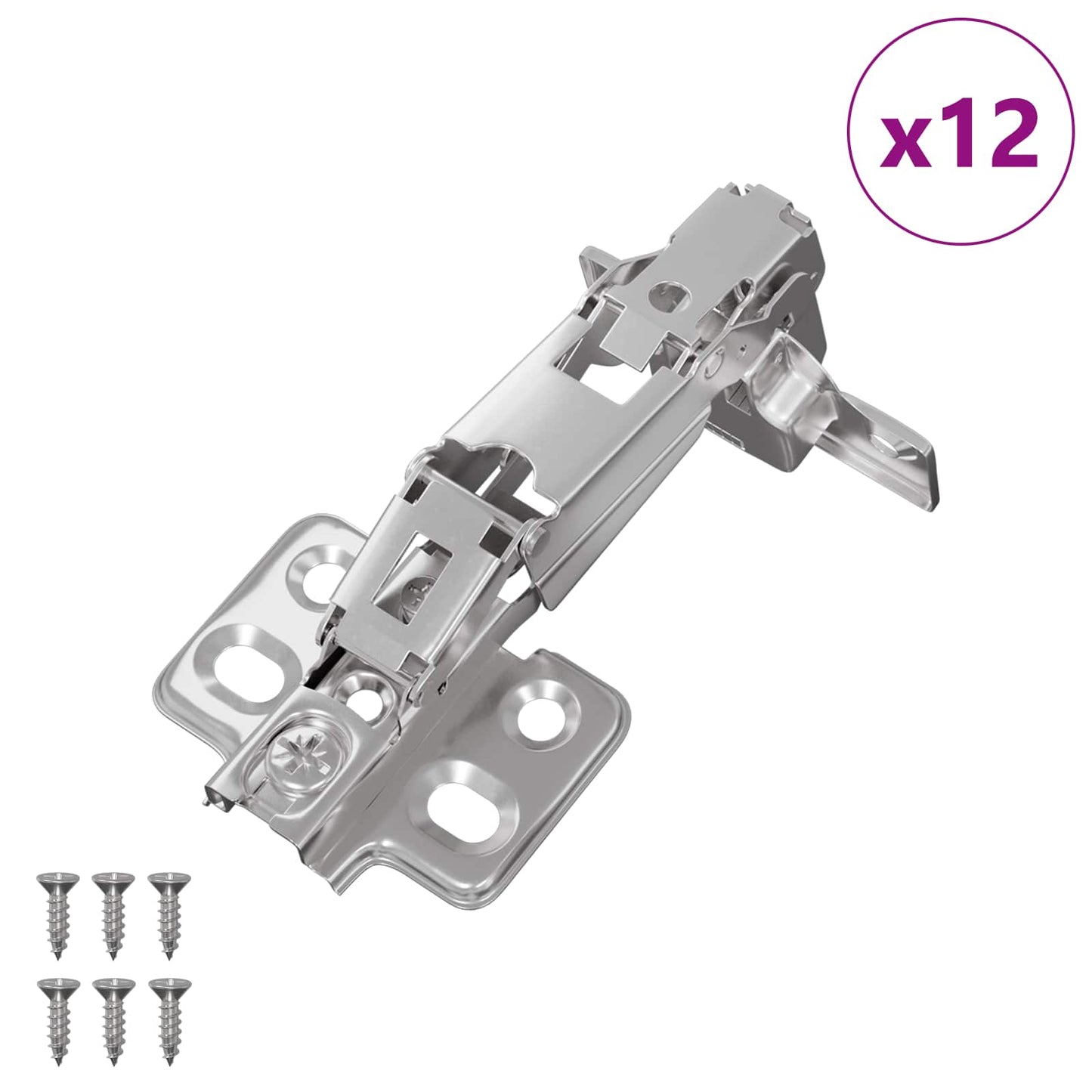 Scharnier 12 pcs Nikkel 139 x 64,1 x 10 mm IJzer is nu te koop bij PeponiXL, paradijselijk wonen!