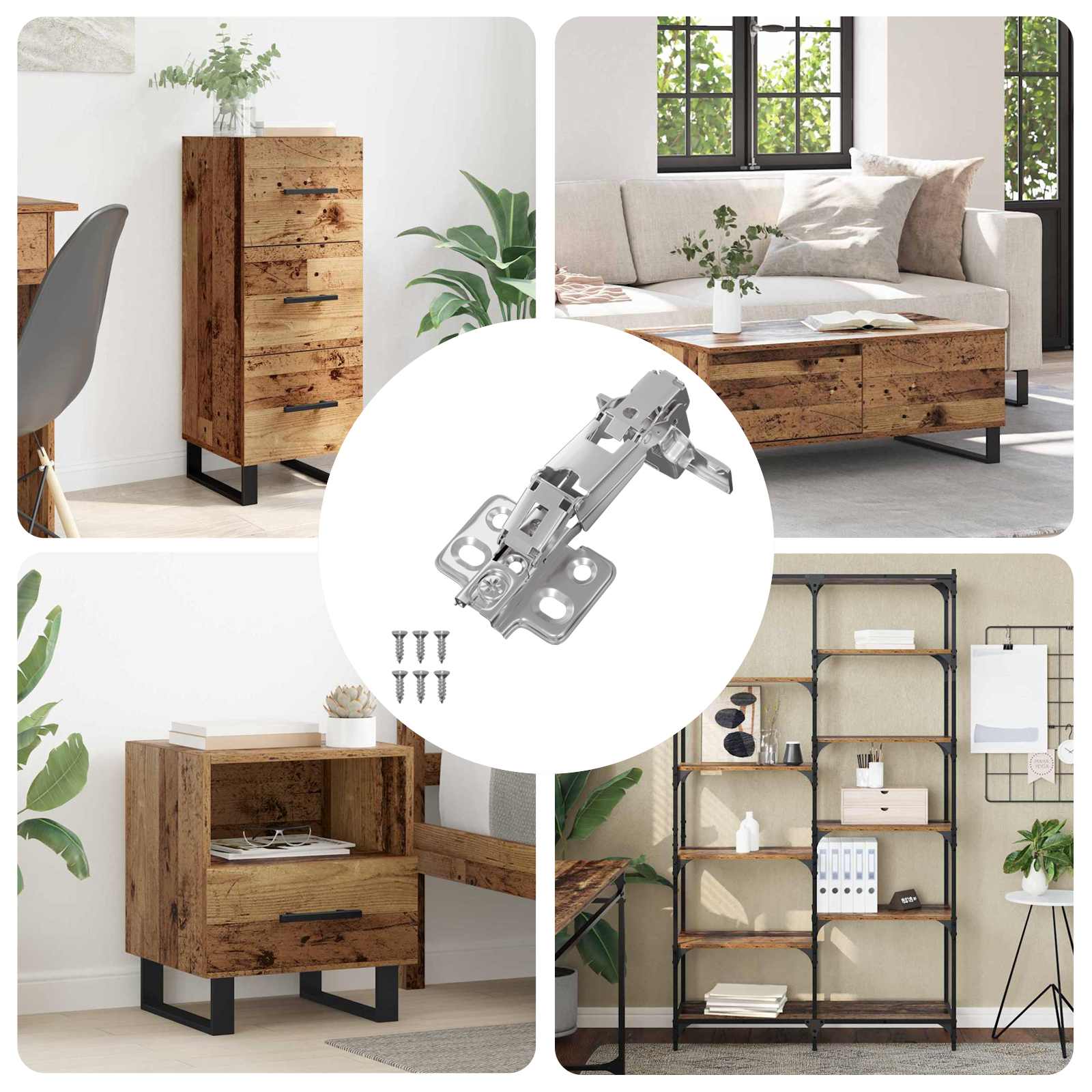 Scharnier 126 pcs Nikkel 139 x 64,1 x 10 mm IJzer is nu te koop bij PeponiXL, paradijselijk wonen!