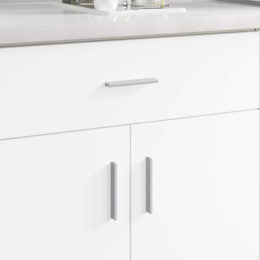 Handvat Effen 2 pcs Zilver 105.7 x 7.4 x 15.5 mm Aluminium is nu te koop bij PeponiXL, paradijselijk wonen!