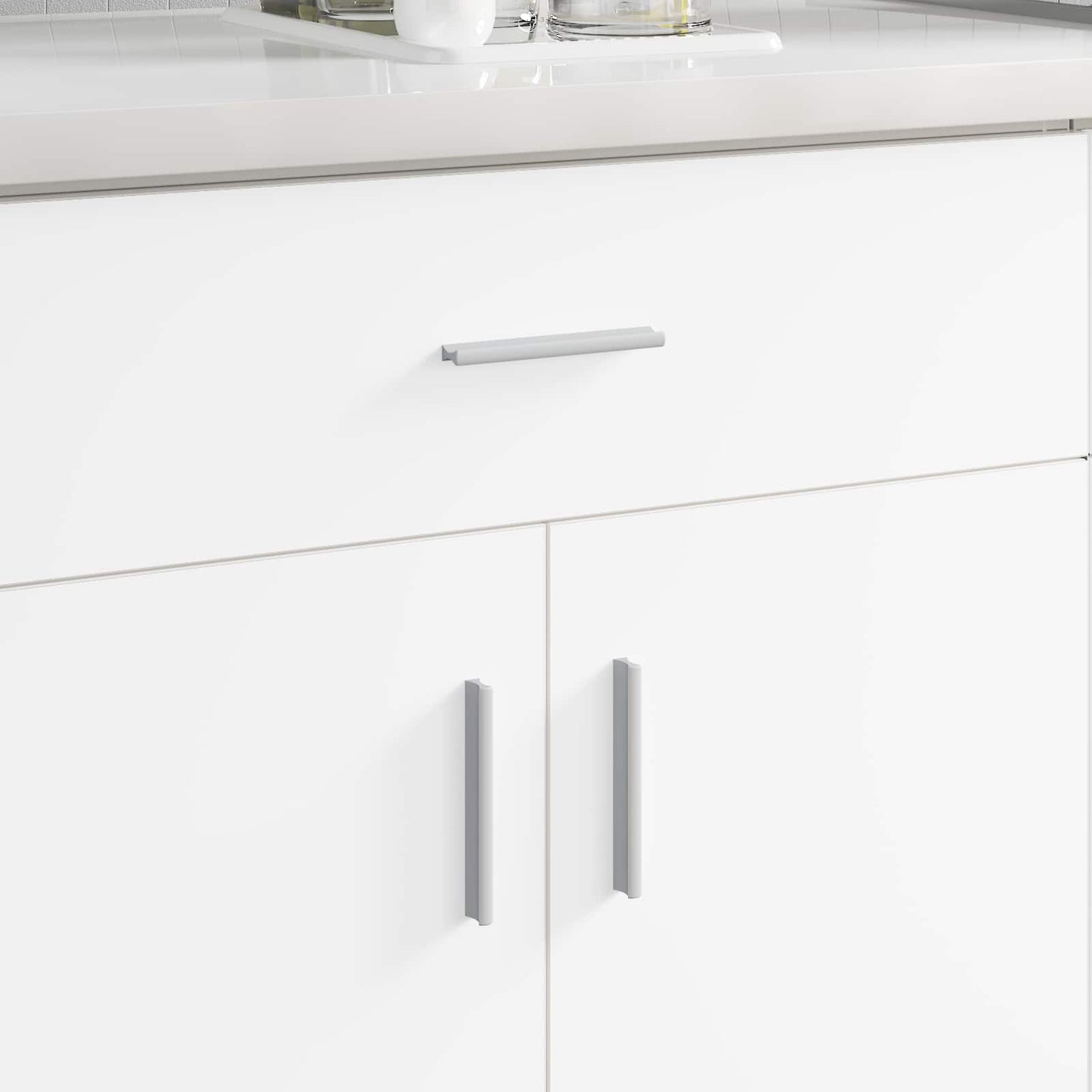 Handvat Effen 828 pcs Zilver 105.7 x 7.4 x 15.5 mm Aluminium is nu te koop bij PeponiXL, paradijselijk wonen!