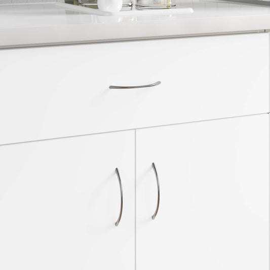 Handvat 12 pcs Zilver 107 x 3.6 x 23 mm Roestvrij staal is nu te koop bij PeponiXL, paradijselijk wonen!