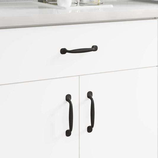 Meubelhandgreep 2 pcs Zwart 130 x 19,4 x 22,3 mm Aluminium is nu te koop bij PeponiXL, paradijselijk wonen!