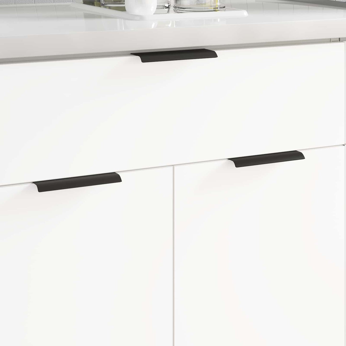 Handvat 12 pcs Zwart 120 x 39.6 x 17 mm Aluminium is nu te koop bij PeponiXL, paradijselijk wonen!