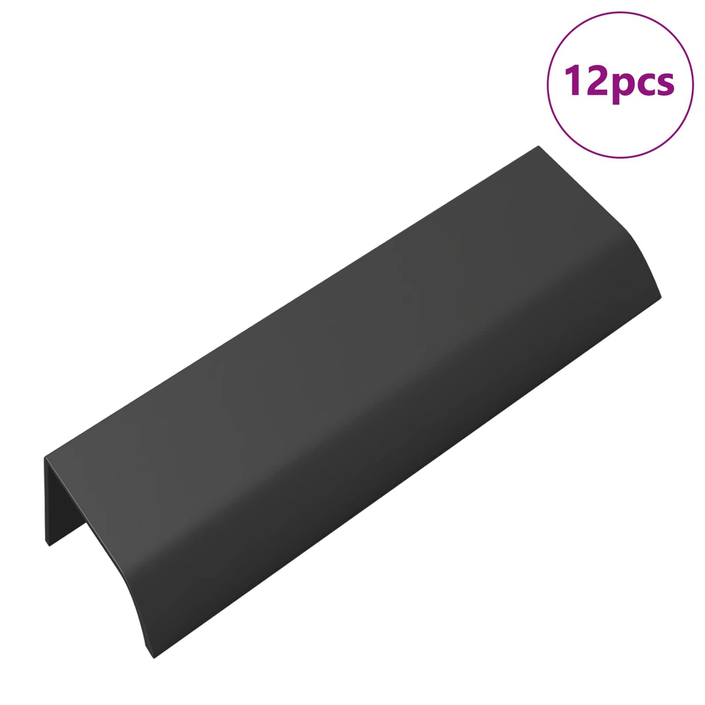 Handvat 12 pcs Zwart 120 x 39.6 x 17 mm Aluminium is nu te koop bij PeponiXL, paradijselijk wonen!